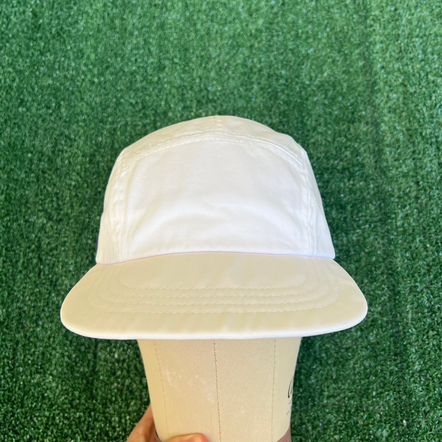 Vintage 90s Polo Ralph Lauren Polo Sport White 5 Panel Strapback Hat Cap USA