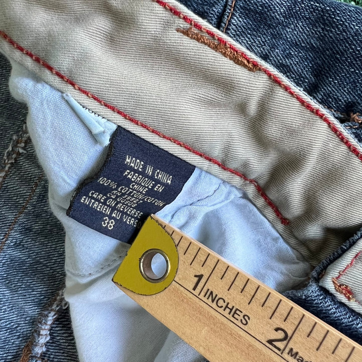 Y2K Marithe Francois Girbaud MFG Distressed Baggy Wide-Leg Blue Jeans - 41x33.5" 21" Openings