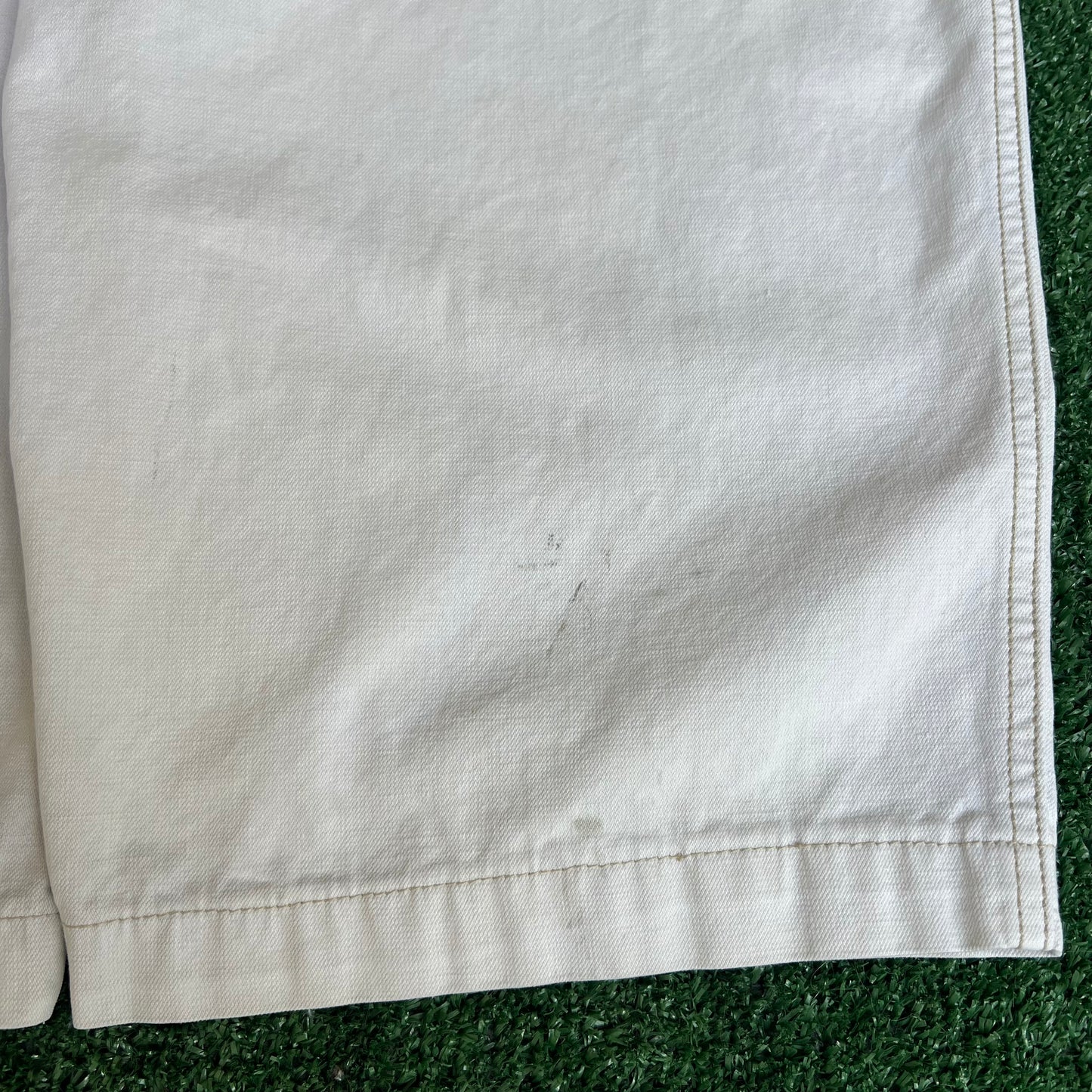 VTG 90s Y2K Men Karl Kani Wide-Leg Baggy White Jeans - 38x27" 20" Opens JNCO Style