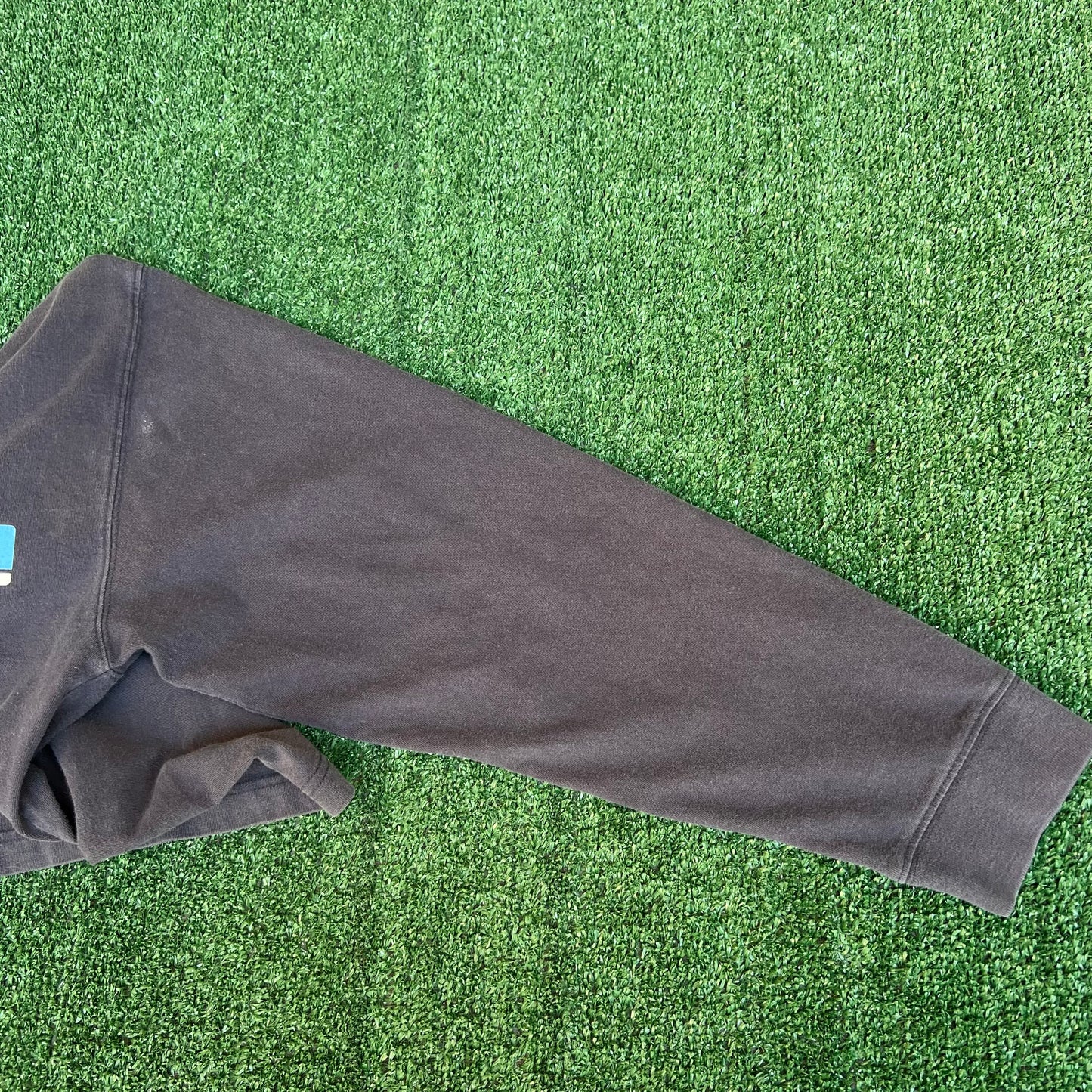 Vintage Y2K Abercrombie & Fitch AF Navy Blue Spellout Long Sleeve T-Shirt - Medium
