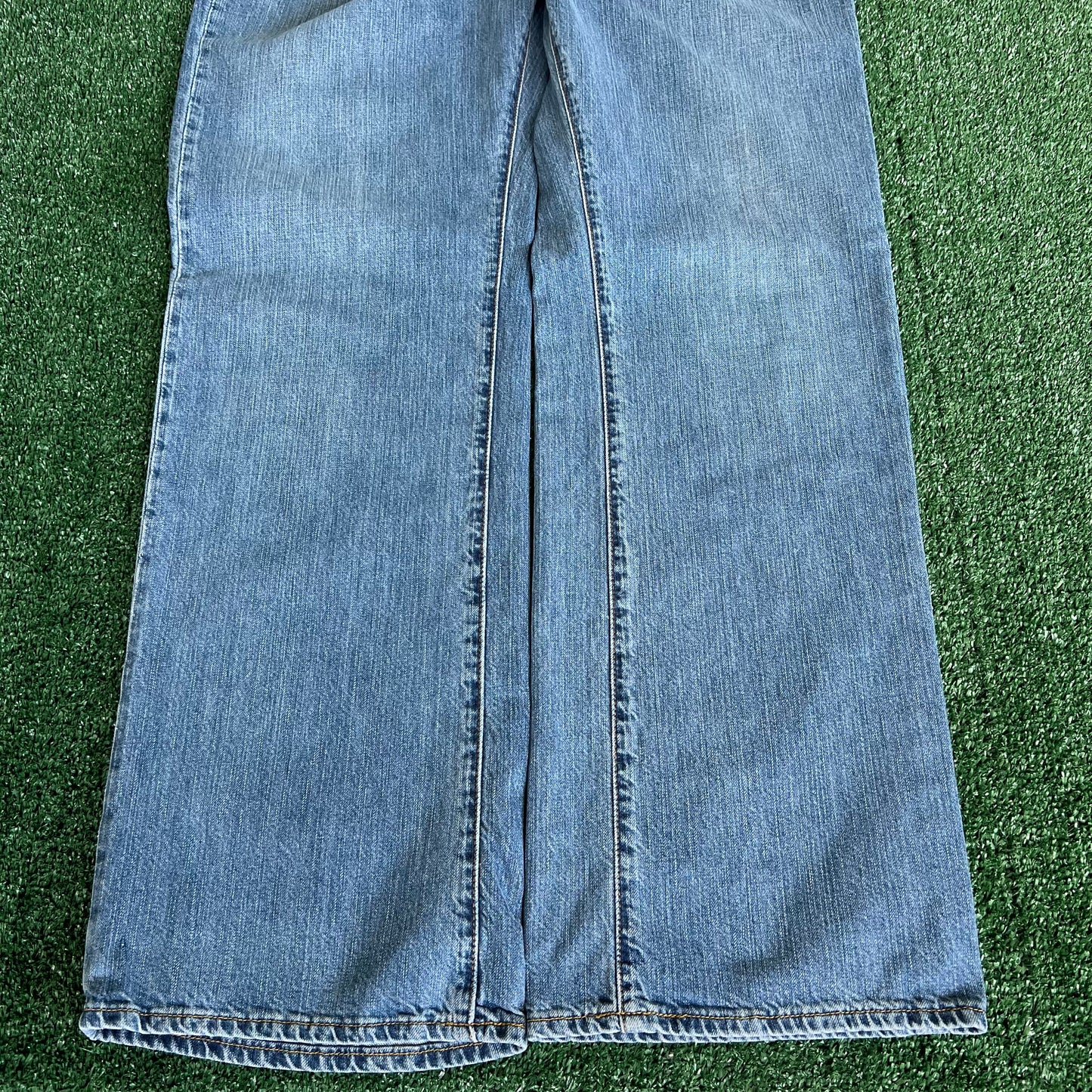 Y2K GAP Baggy Wide-Leg Medium Wash Blue Jeans - 36x33.25" 20" Openings