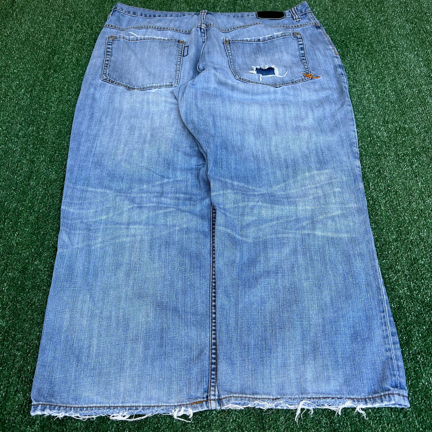 VTG Y2K Men's Rocawear Wide-Leg Baggy Blue Jeans 42x28" 22" Opens JNCO Style