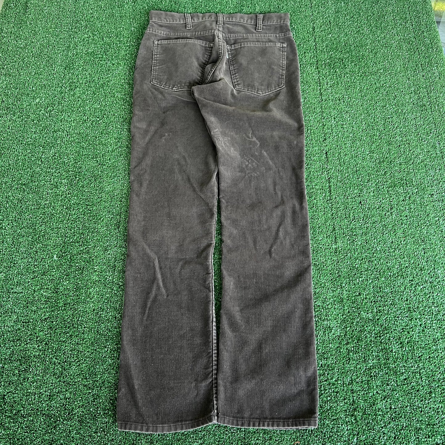 80s Levi's 519 Corduroy Brown Talon Zipper Straight Leg Pants 31x31" USA