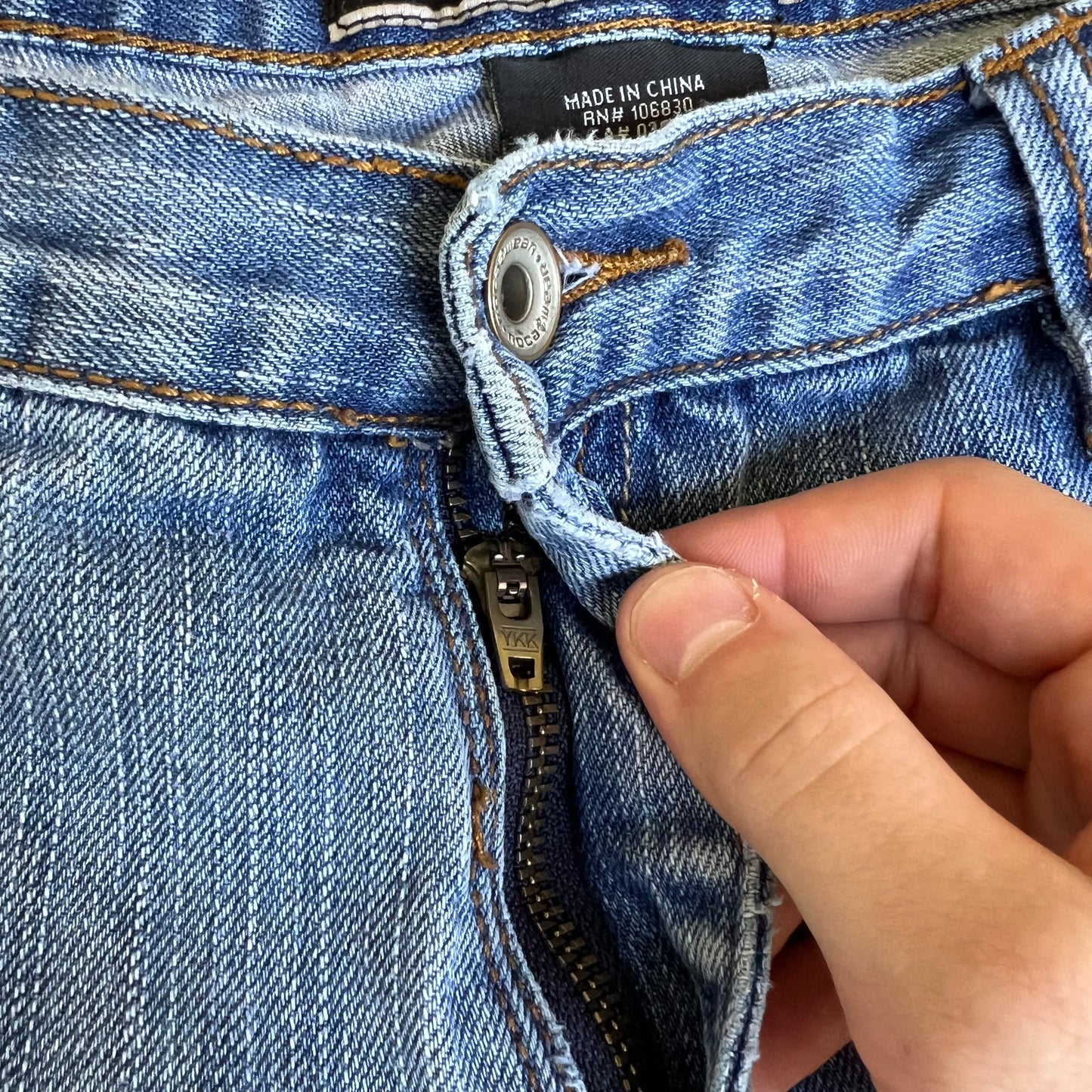 VTG Y2K Men's Rocawear Wide-Leg Baggy Blue Jeans 42x28" 22" Opens JNCO Style