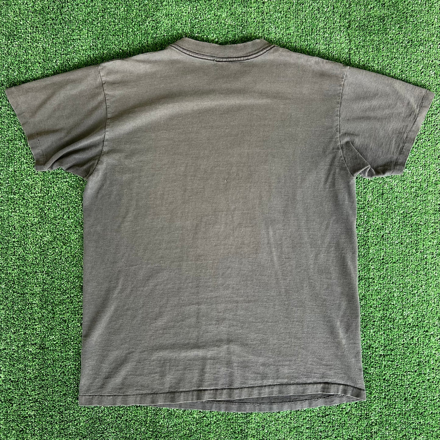 90s Jesus The Ultimate Weapon Faded Black Smokey Gray Single Stitch T-Shirt - Large
