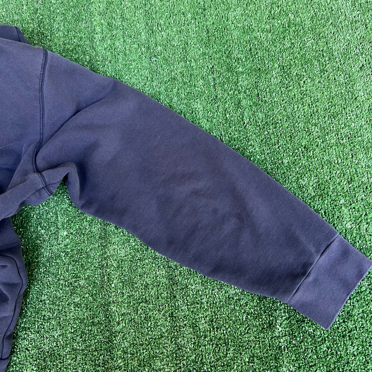 Vintage Y2K Men's The North Face Navy Blue Plaid Flannel Lined Zip Hoodie - Large