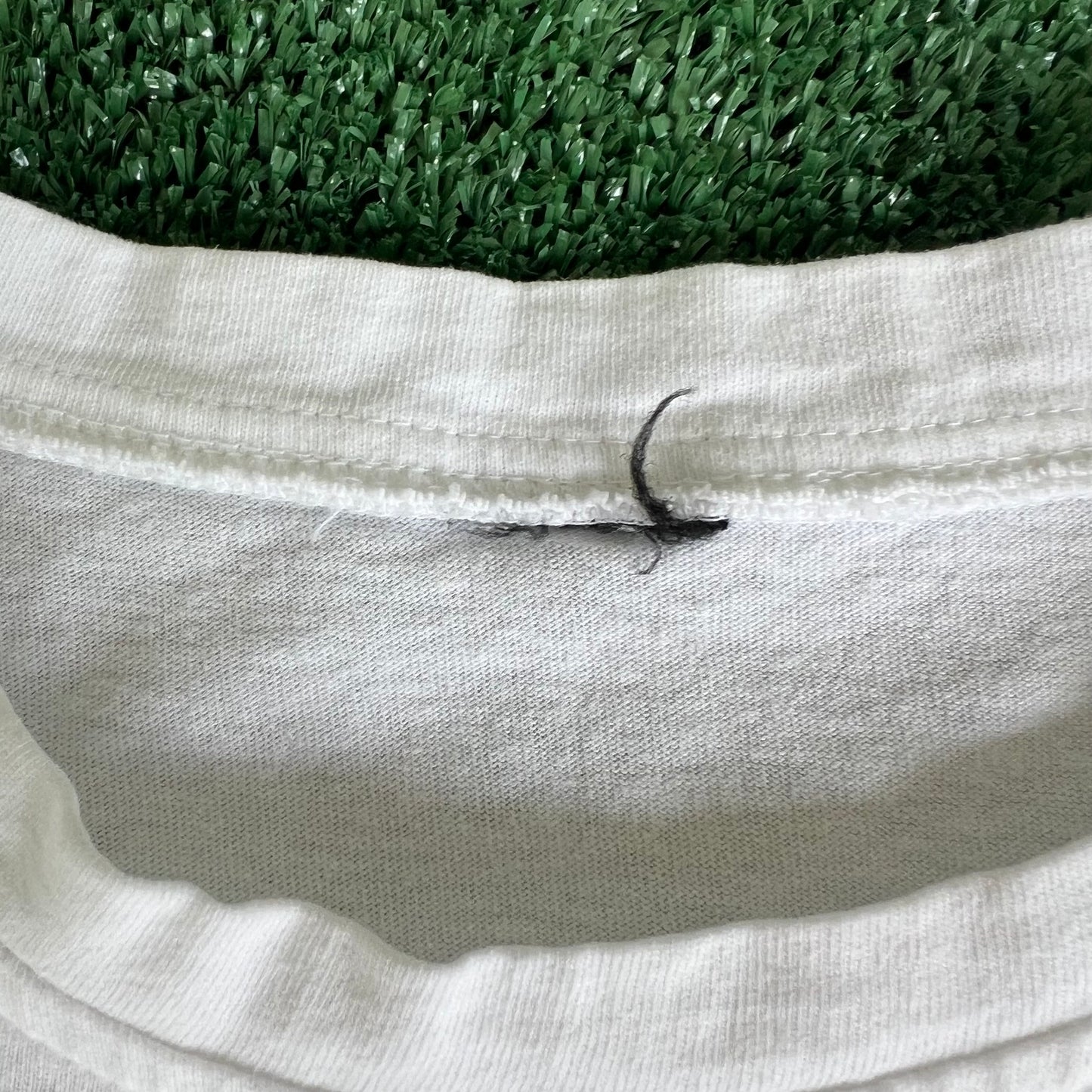 90s Chanel Paris Bootleg Gold Embroidered White T-Shirt - Large