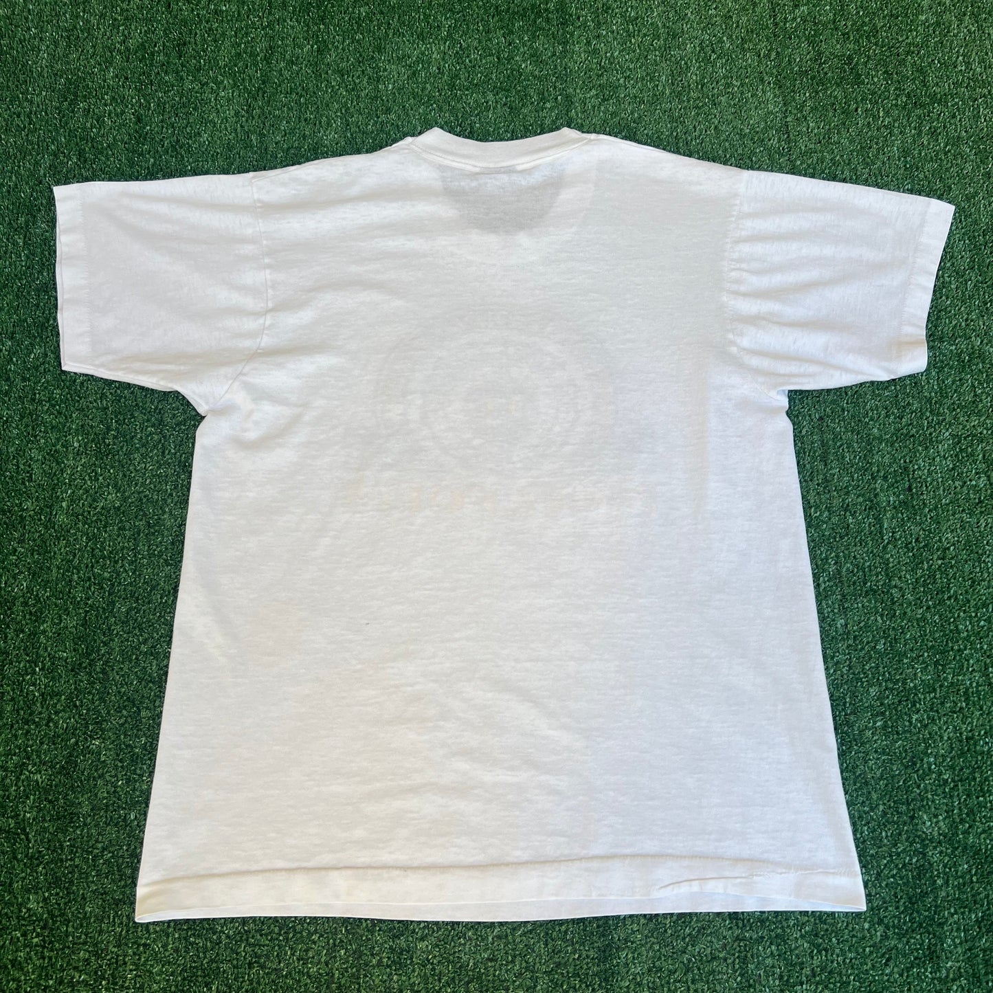 Vintage 80s Men's US Naval Academy Annapolis White Single Stitch T-Shirt - Medium