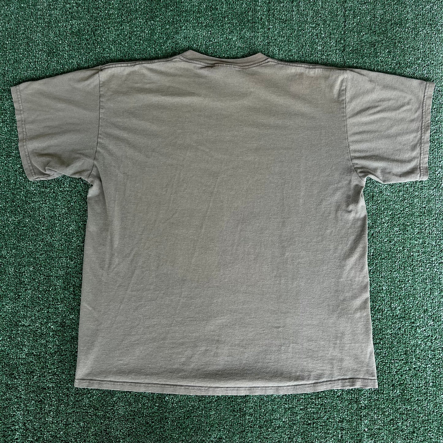 90s Nike White Tag Mini Swoosh Essential Olive Green T-Shirt - XL