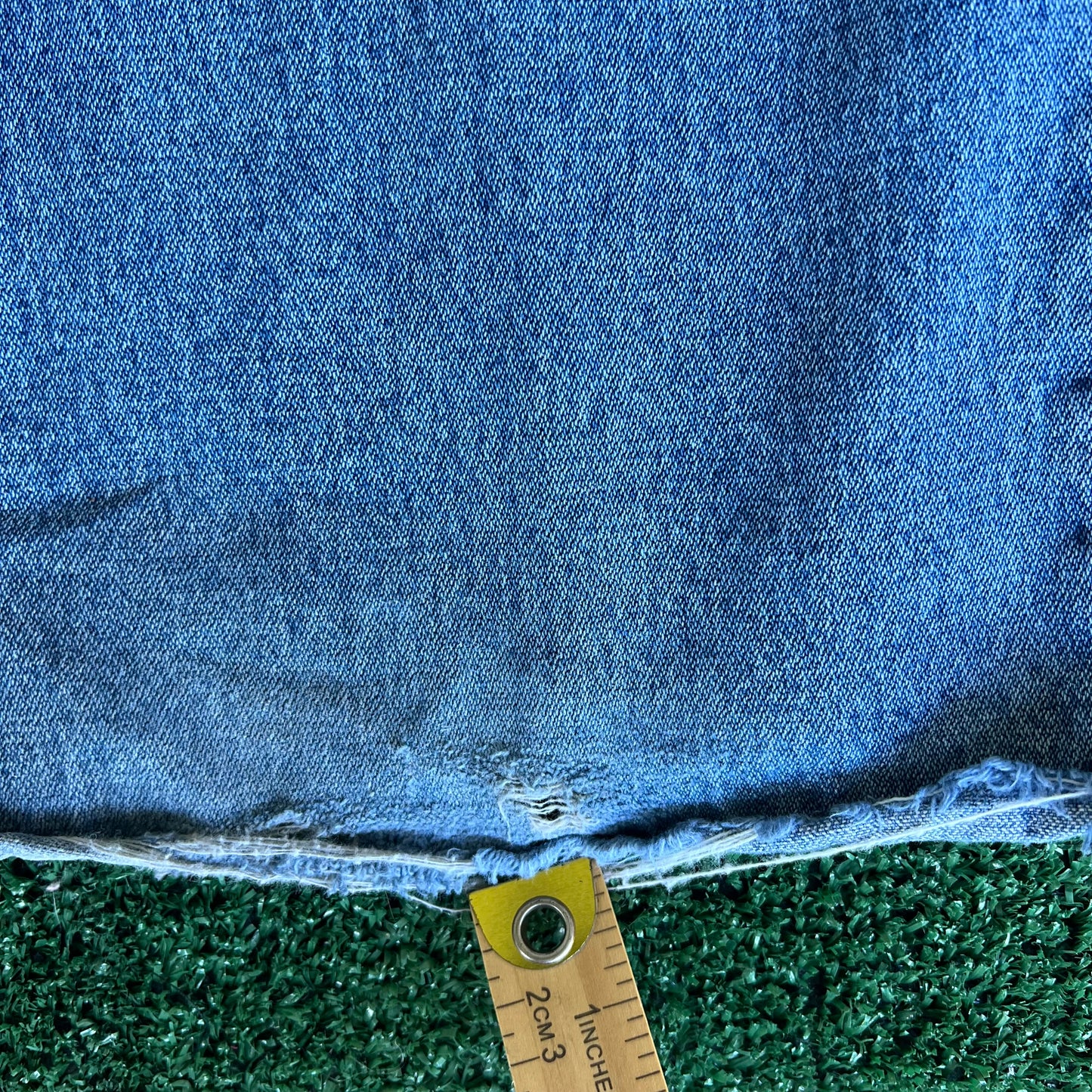 90s Cavaricci Baggy Wide-Leg Distressed Blue Jeans - 35x31" 21.5" Openings
