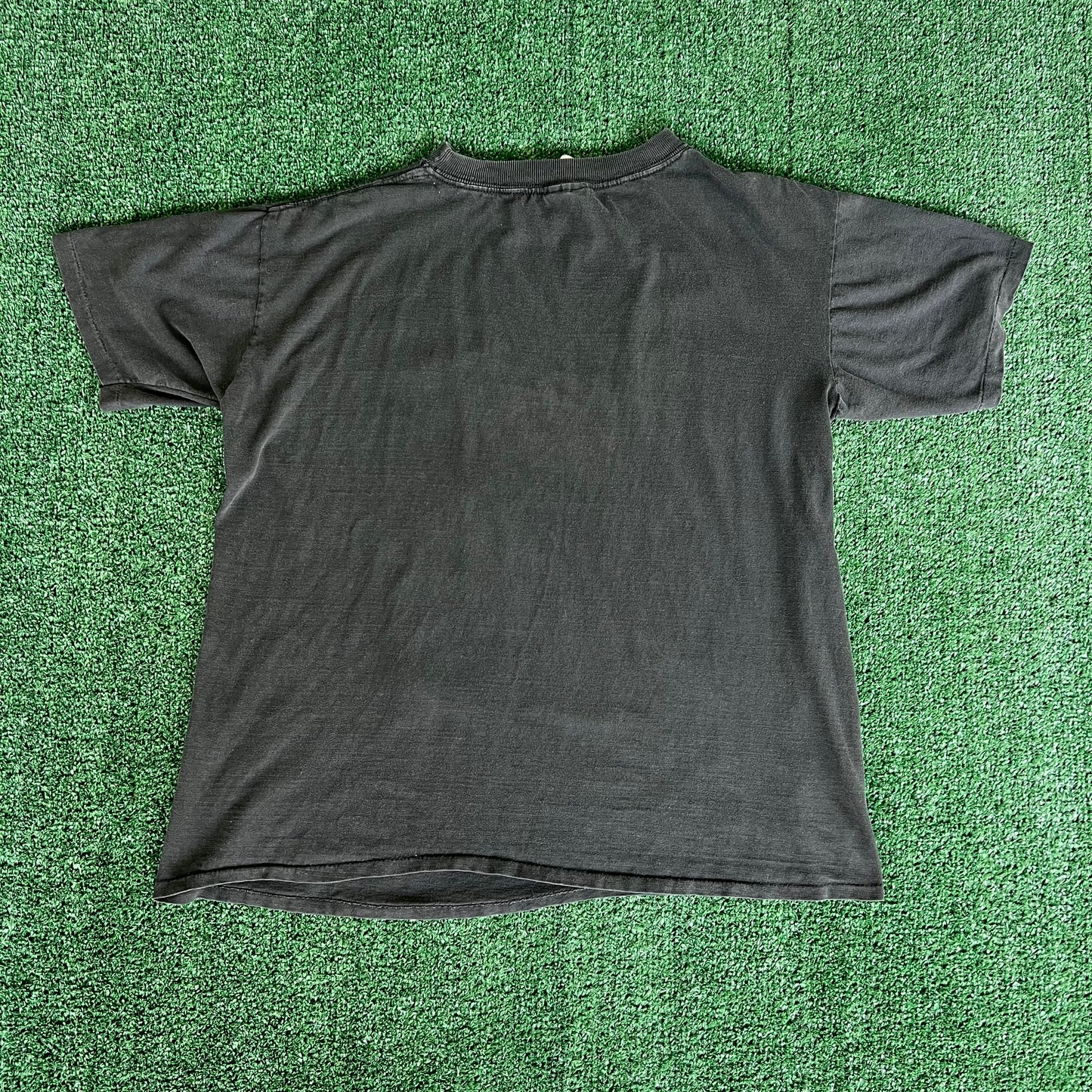 90s MLB Florida Marlins Looney Tunes Taz Faded Black T-Shirt - Large