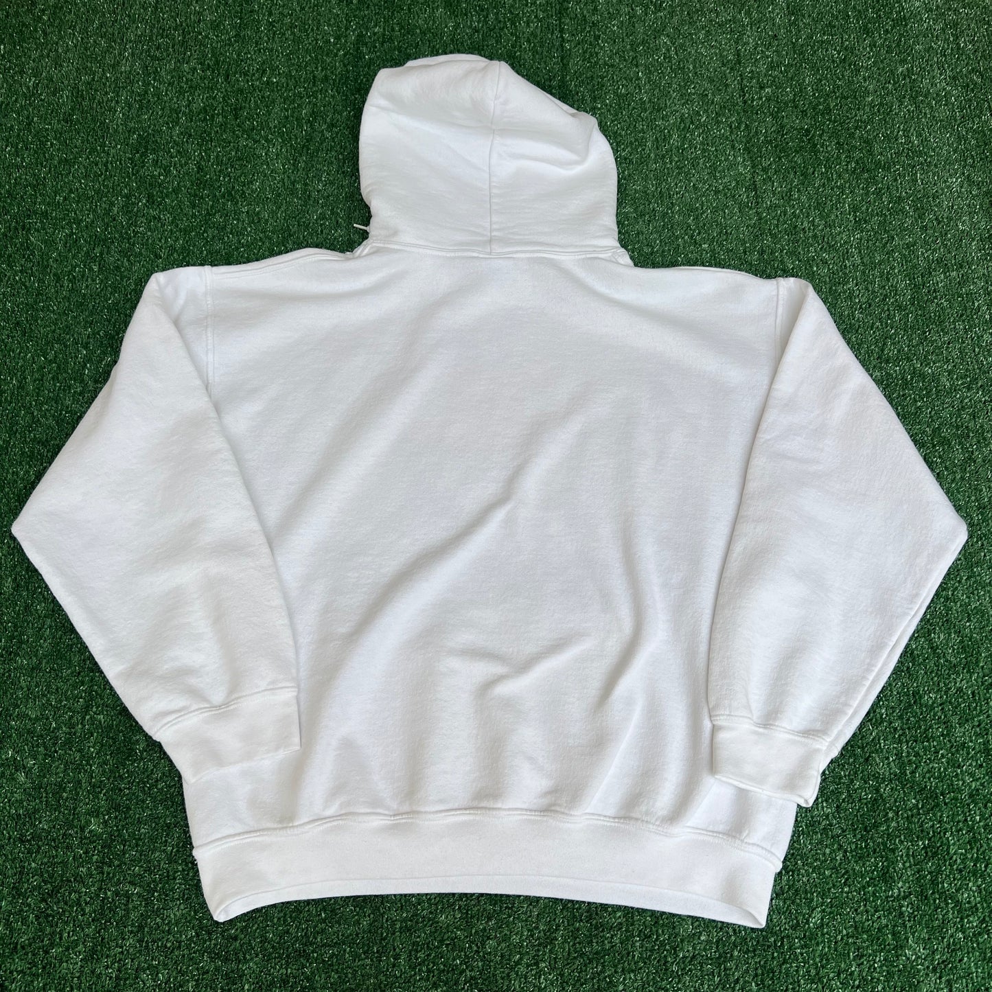 Vintage Y2K Men's 2010 Deadmau5 Mouse Logo EDM Music White Hoodie - Large 23x25"