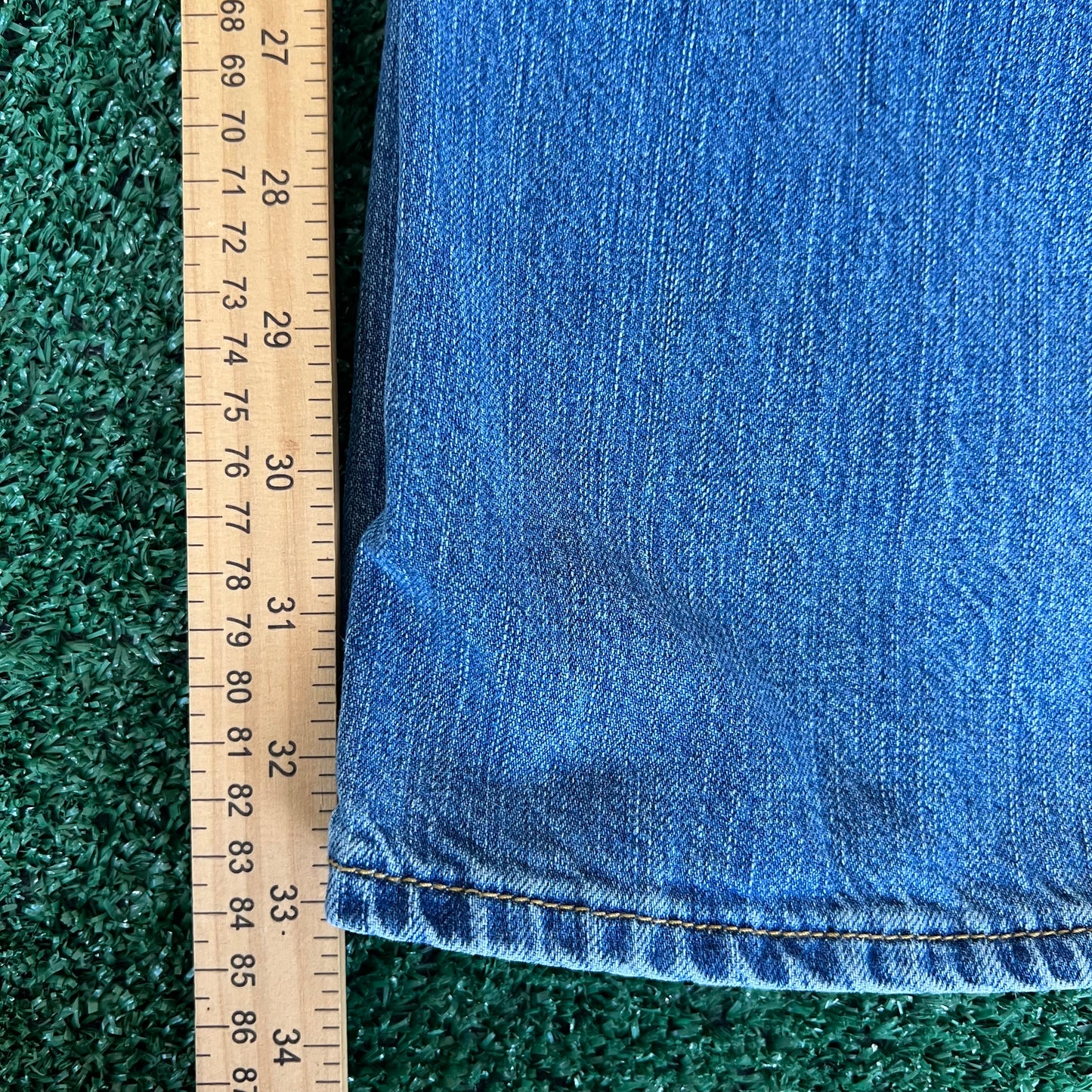 Y2K GAP Baggy Wide-Leg Medium Wash Blue Jeans - 36x33.25" 20" Openings