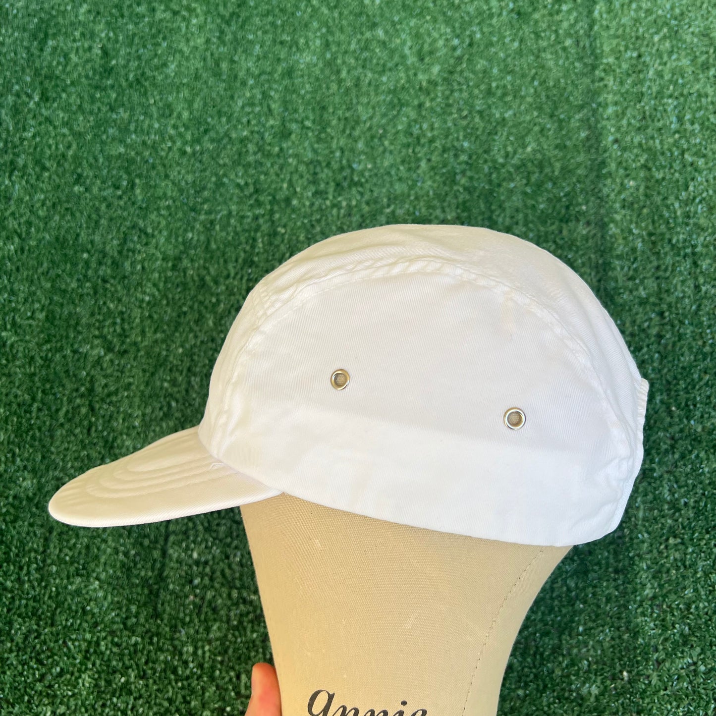 Vintage 90s Polo Ralph Lauren Polo Sport White 5 Panel Strapback Hat Cap USA