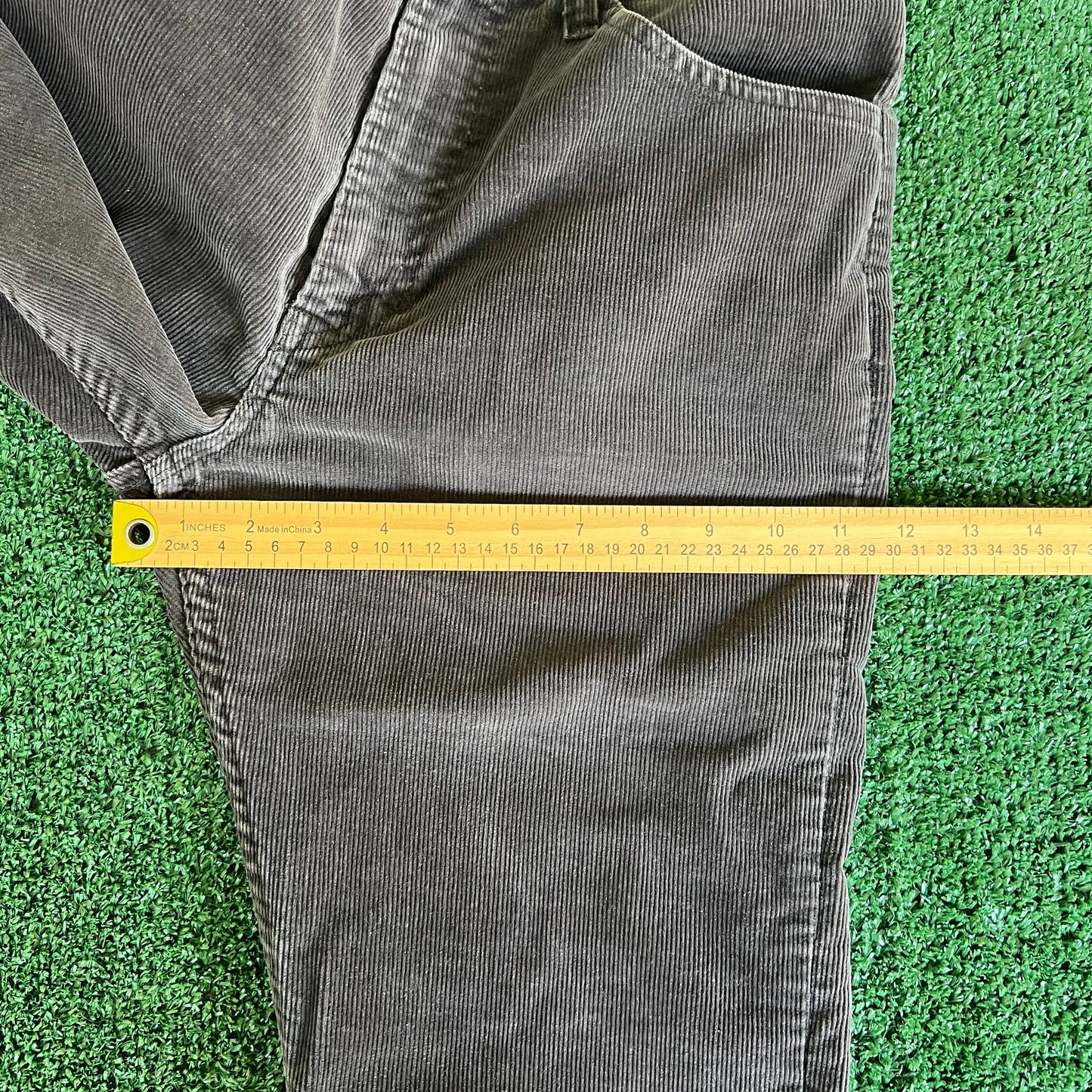 80s Levi's 519 Corduroy Brown Talon Zipper Straight Leg Pants 31x31" USA