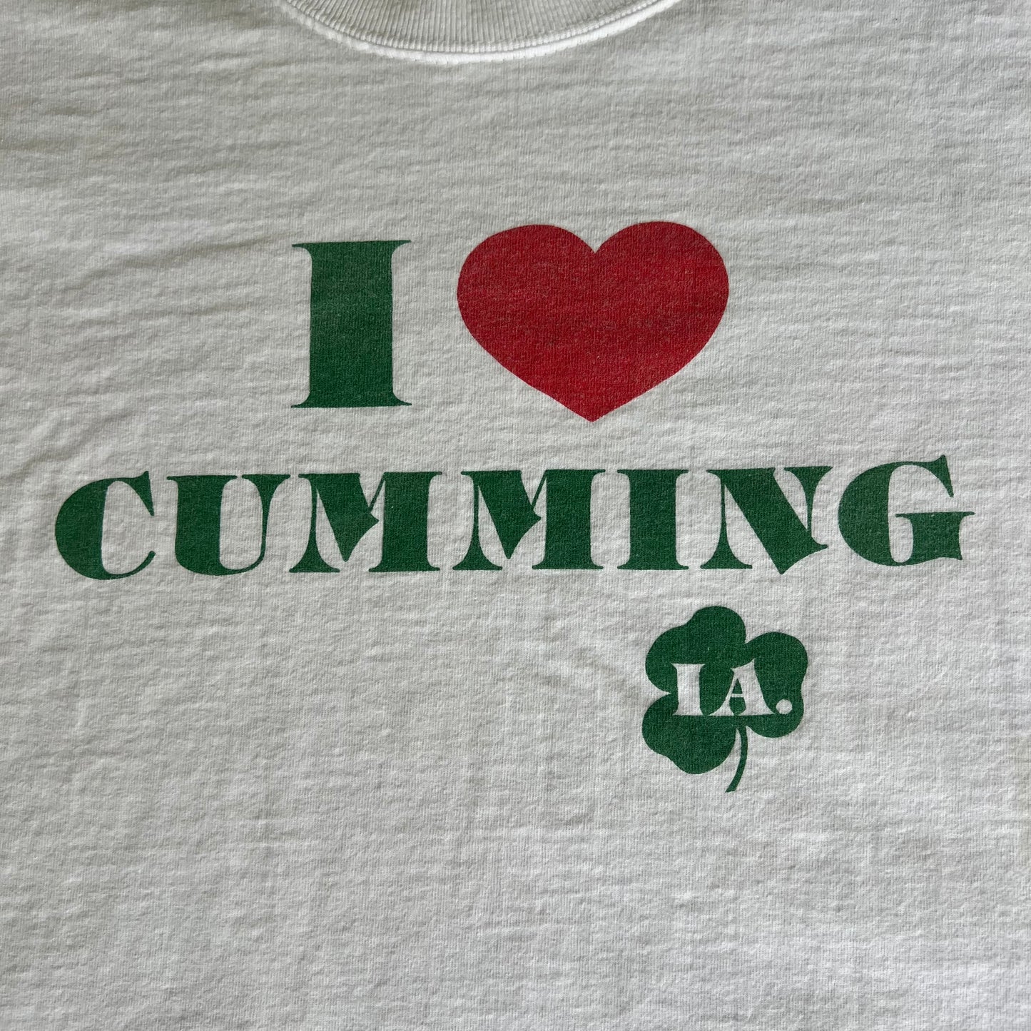 Y2K "I Love Cumming" Iowa White T-Shirt - XL