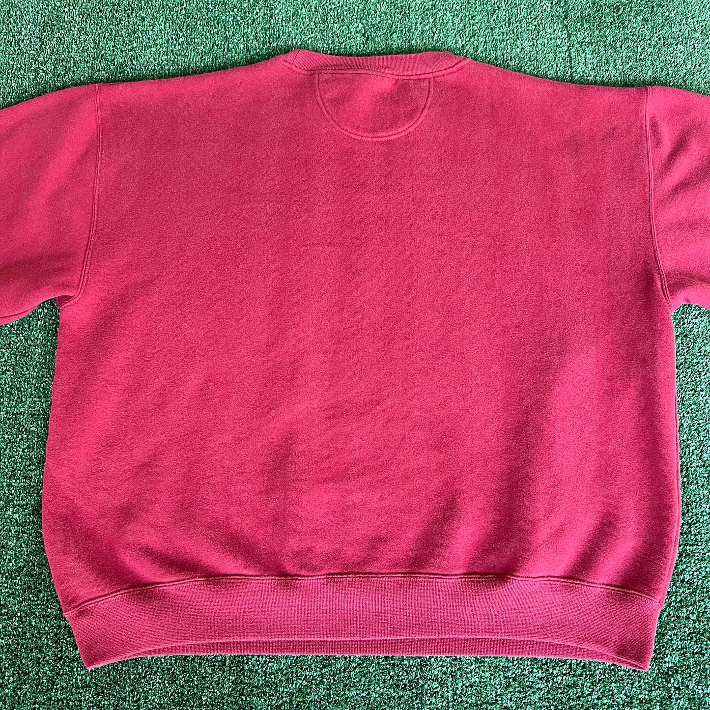 90s Red Oak Florida State Seminoles FSU Garnet Embroidered Boxy Sweatshirt - XL