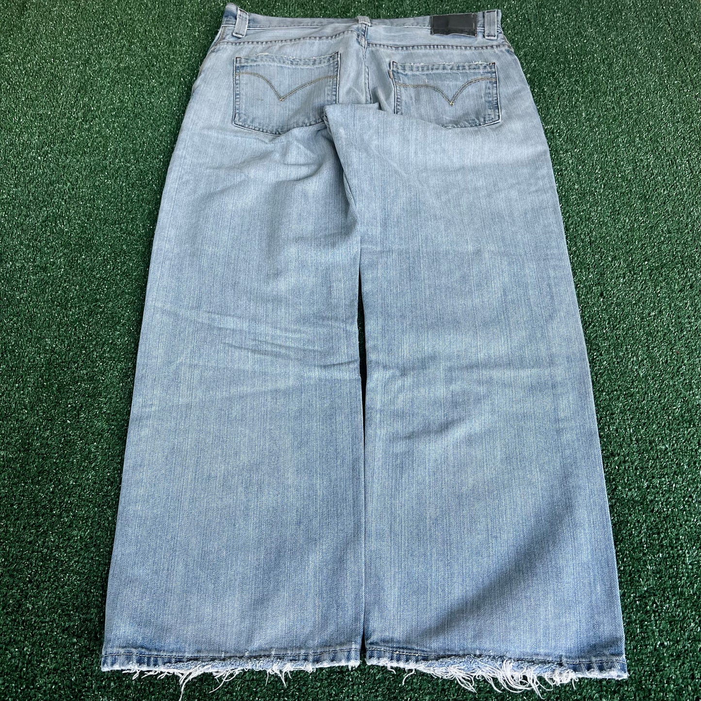 Y2K Levi's SilverTab Loose Baggy Light Wash Blue Jeans - 36x28.5" 19" Openings