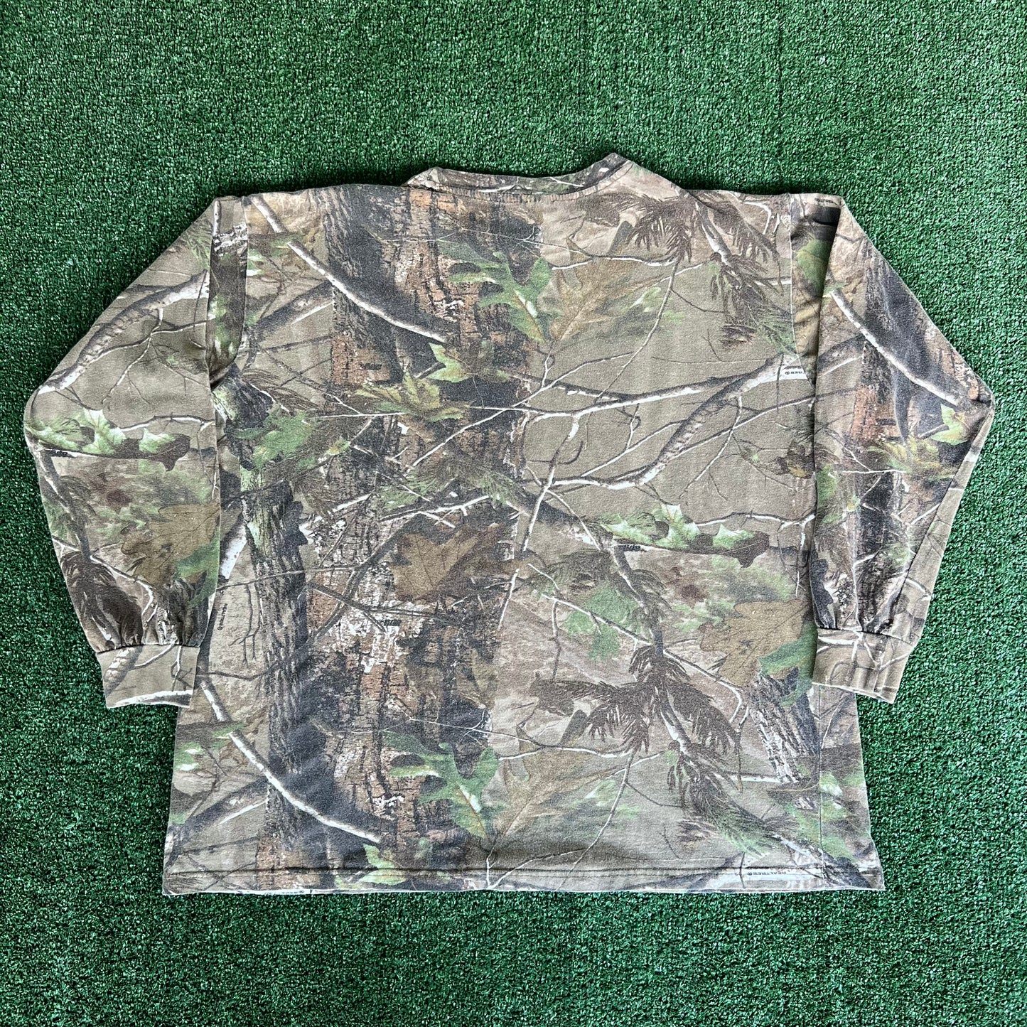 Y2K Realtree Camouflage Boxy Long Sleeve T-Shirt - 2XL