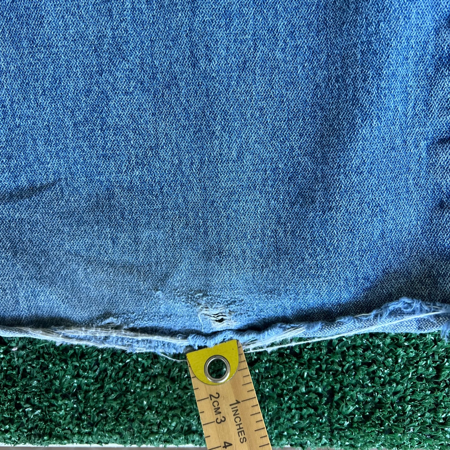90s Cavaricci Baggy Wide-Leg Distressed Blue Jeans - 35x31" 21.5" Openings