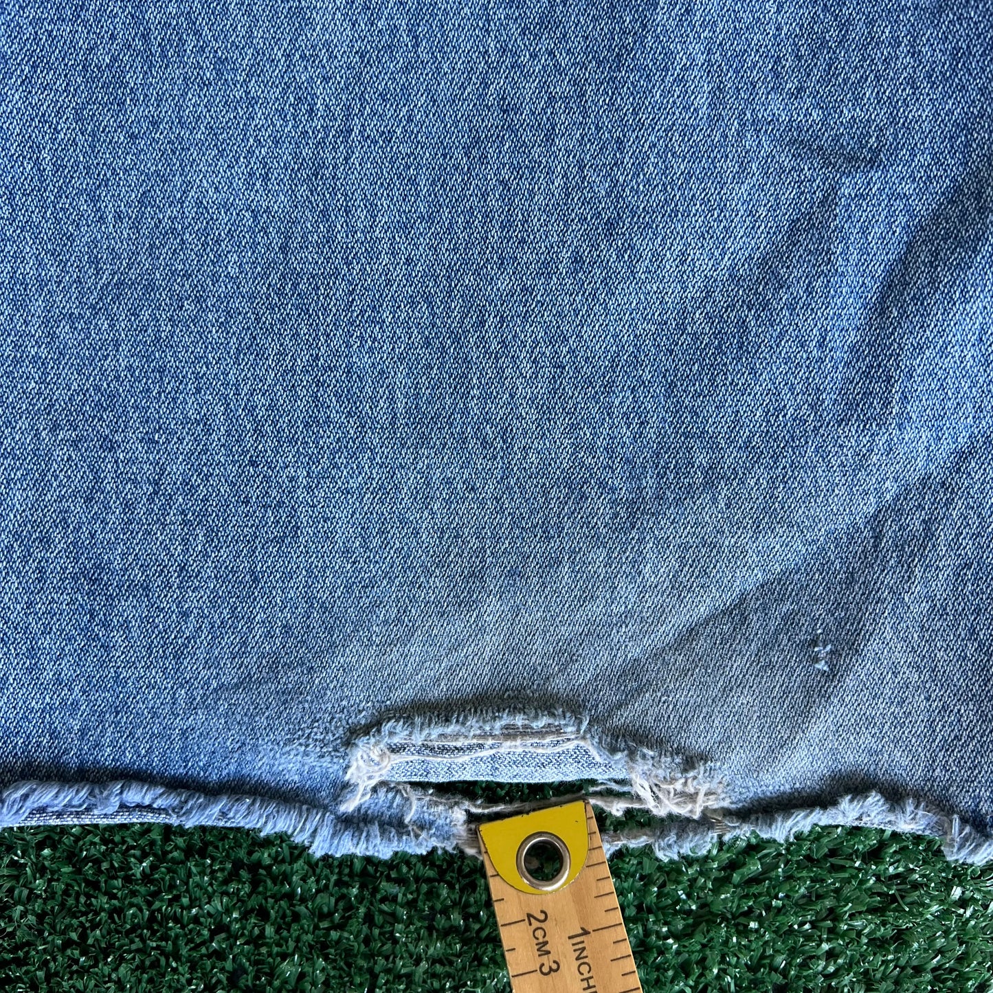 90s Cavaricci Baggy Wide-Leg Distressed Blue Jeans - 35x31" 21.5" Openings