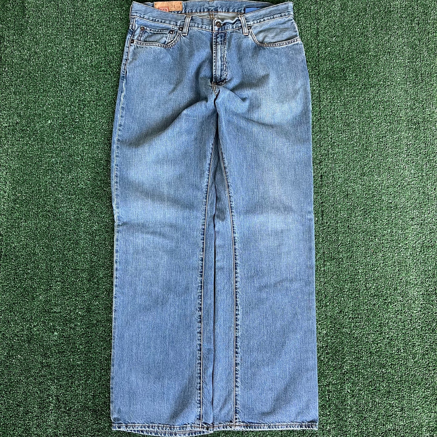 Y2K GAP Baggy Wide-Leg Medium Wash Blue Jeans - 36x33.25" 20" Openings