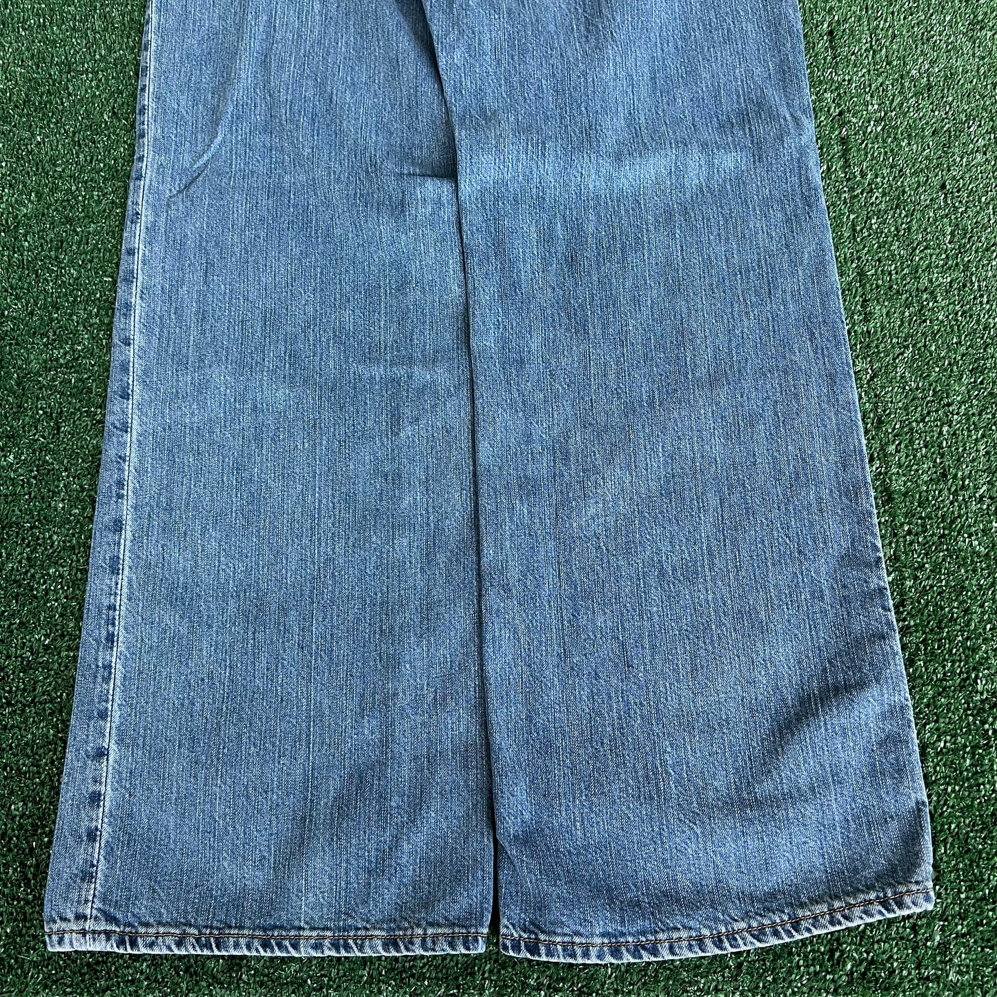 Y2K GAP Baggy Wide-Leg Medium Wash Blue Jeans - 36x33.25" 20" Openings