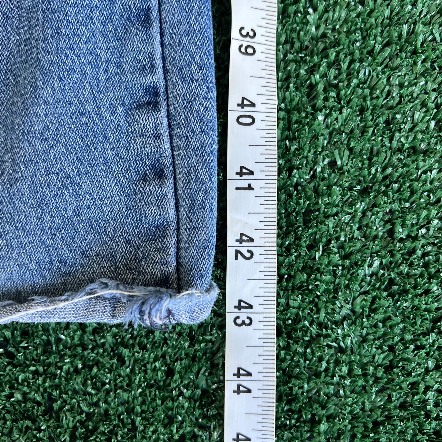 90s Cavaricci Baggy Wide-Leg Distressed Blue Jeans - 35x31" 21.5" Openings