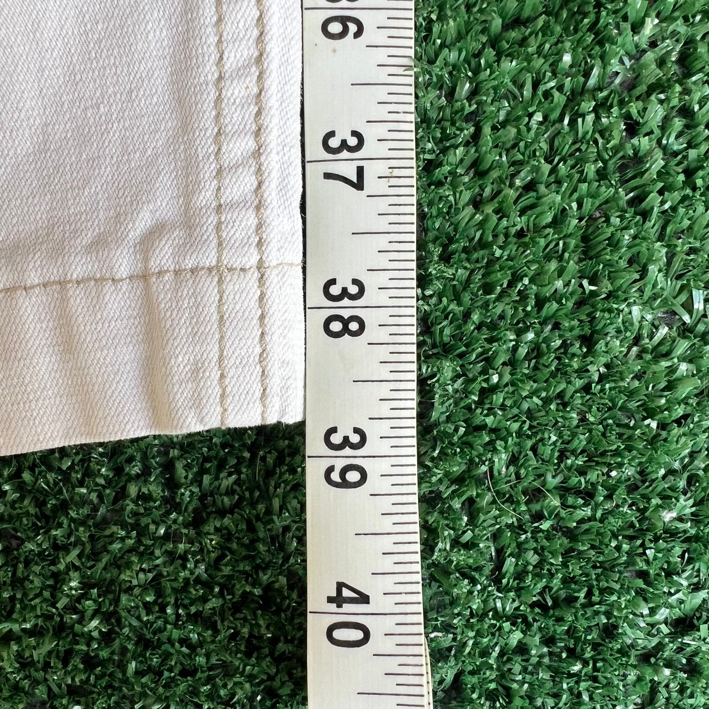 VTG 90s Y2K Men Karl Kani Wide-Leg Baggy White Jeans - 38x27" 20" Opens JNCO Style