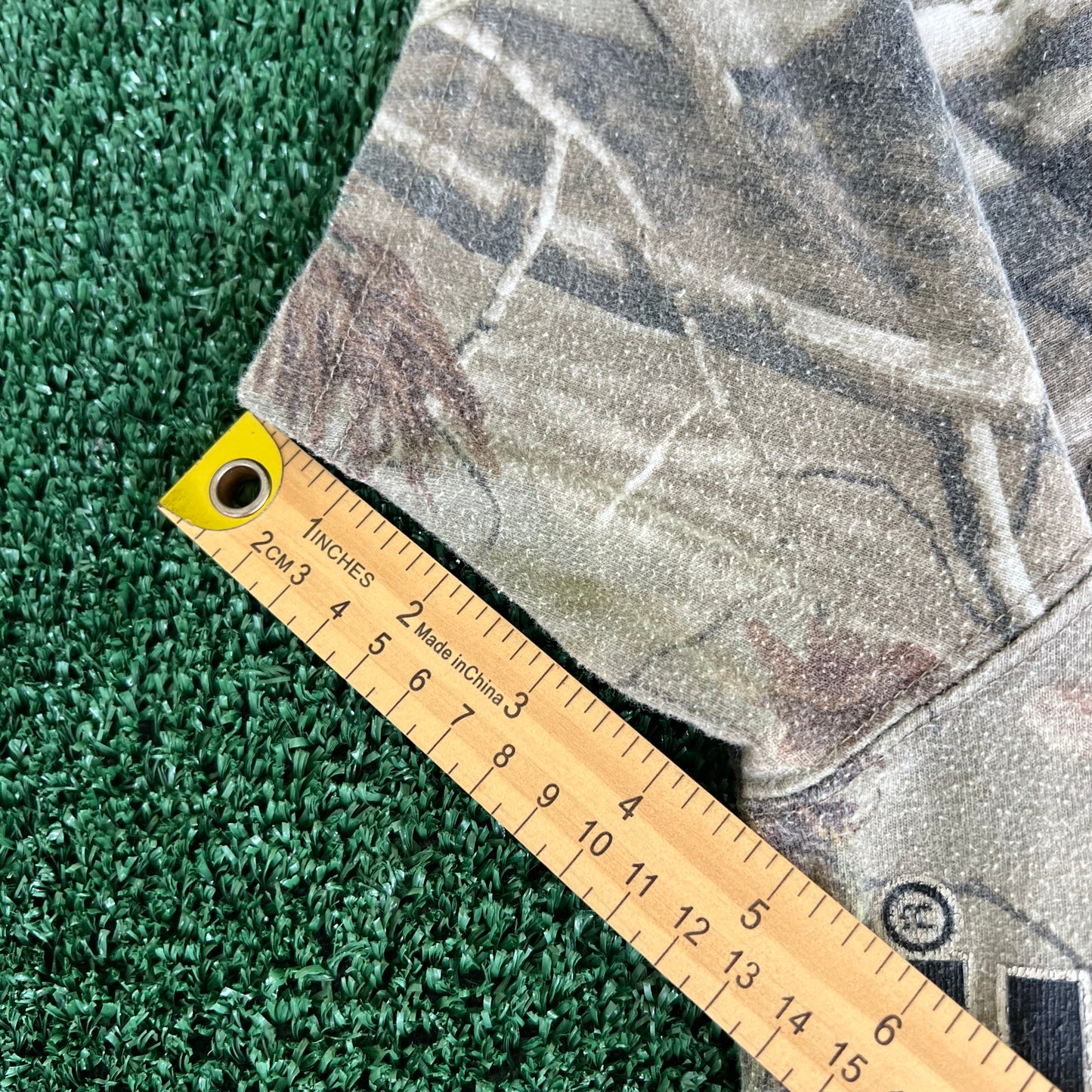 Y2K Realtree Spellout Camouflage T-Shirt - Large