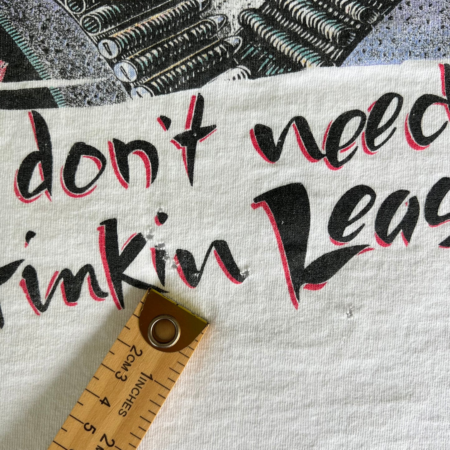 90s Big Dogs "We Don't Need No Stinkin Leashes!" Funny Sombrero White T-Shirt - XL
