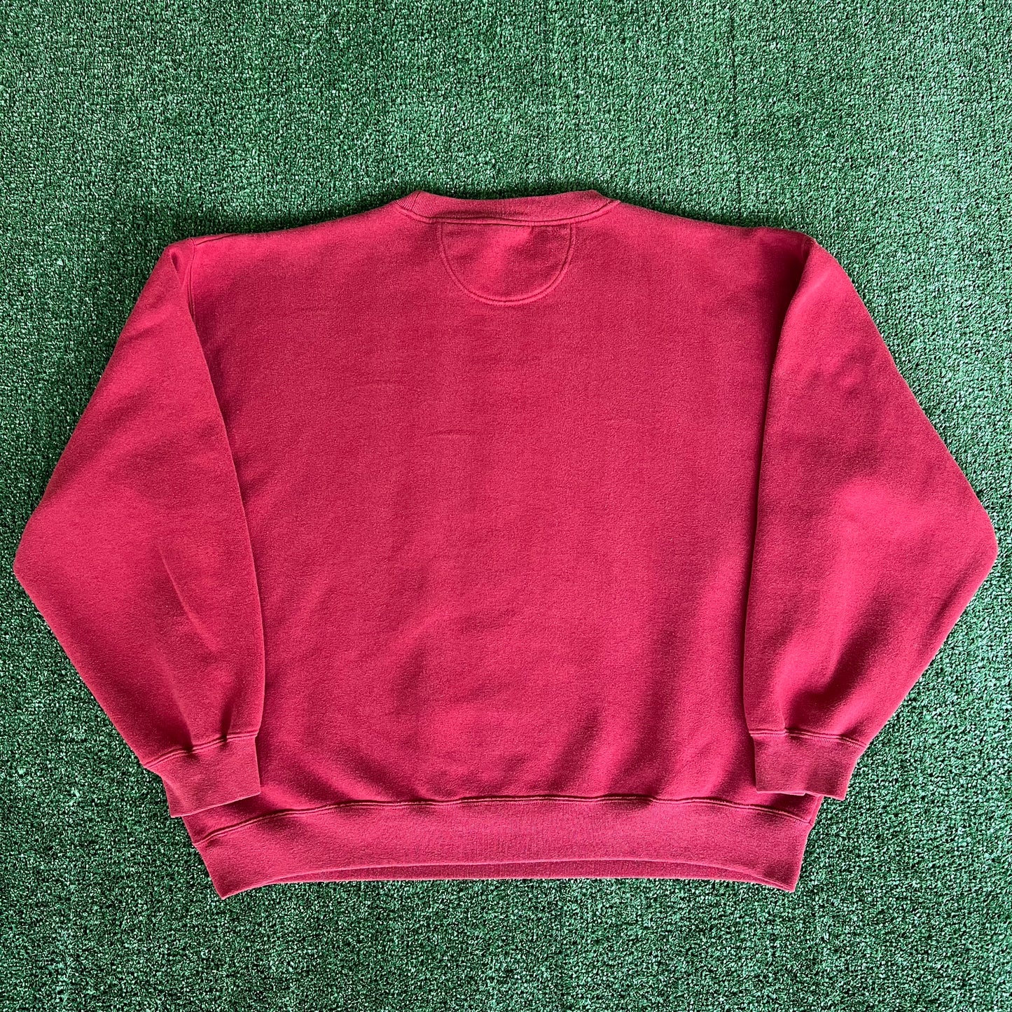 90s Red Oak Florida State Seminoles FSU Garnet Embroidered Boxy Sweatshirt - XL