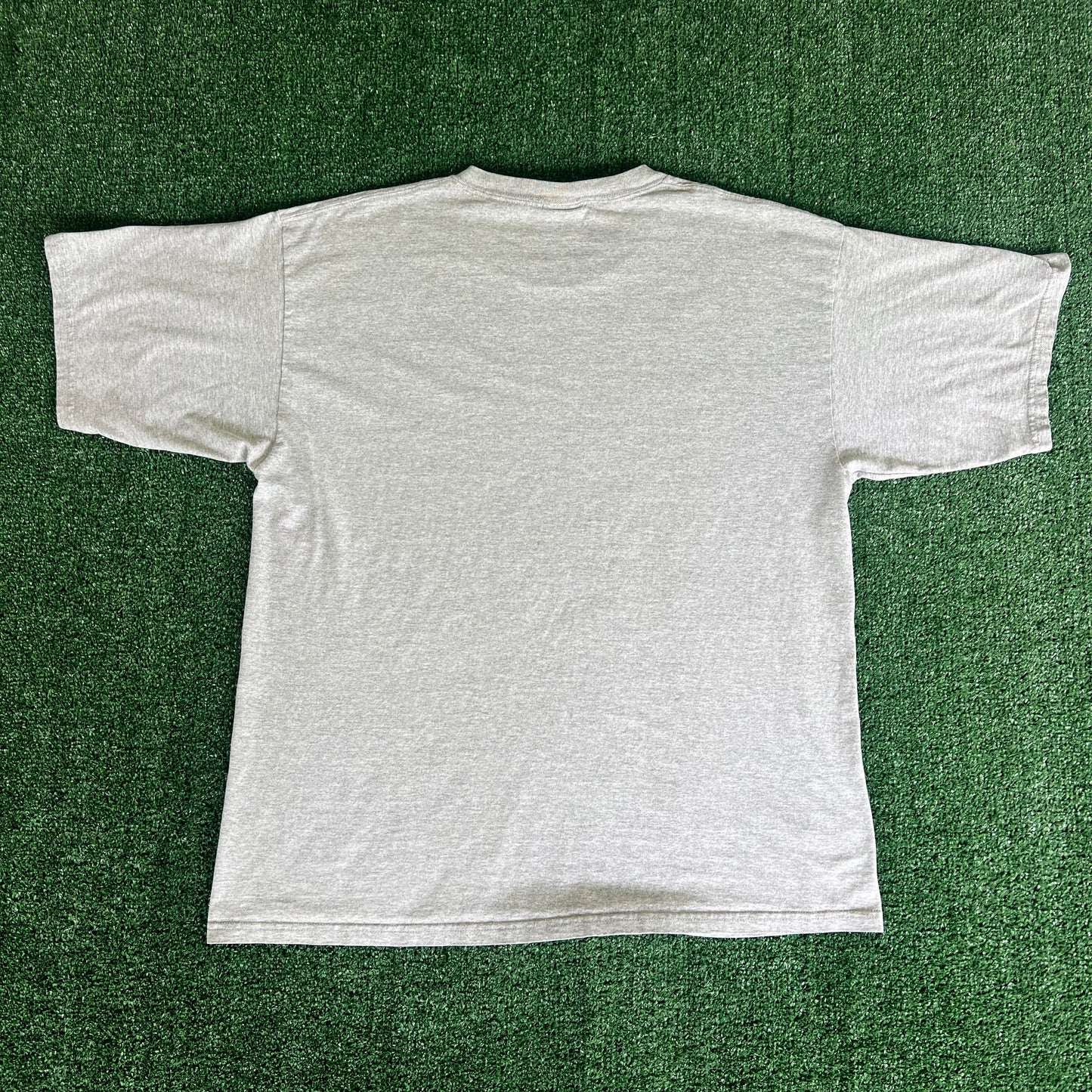 Y2K NFL Philadelphia Eagles Helmet Spellout Gray T-Shirt - XL