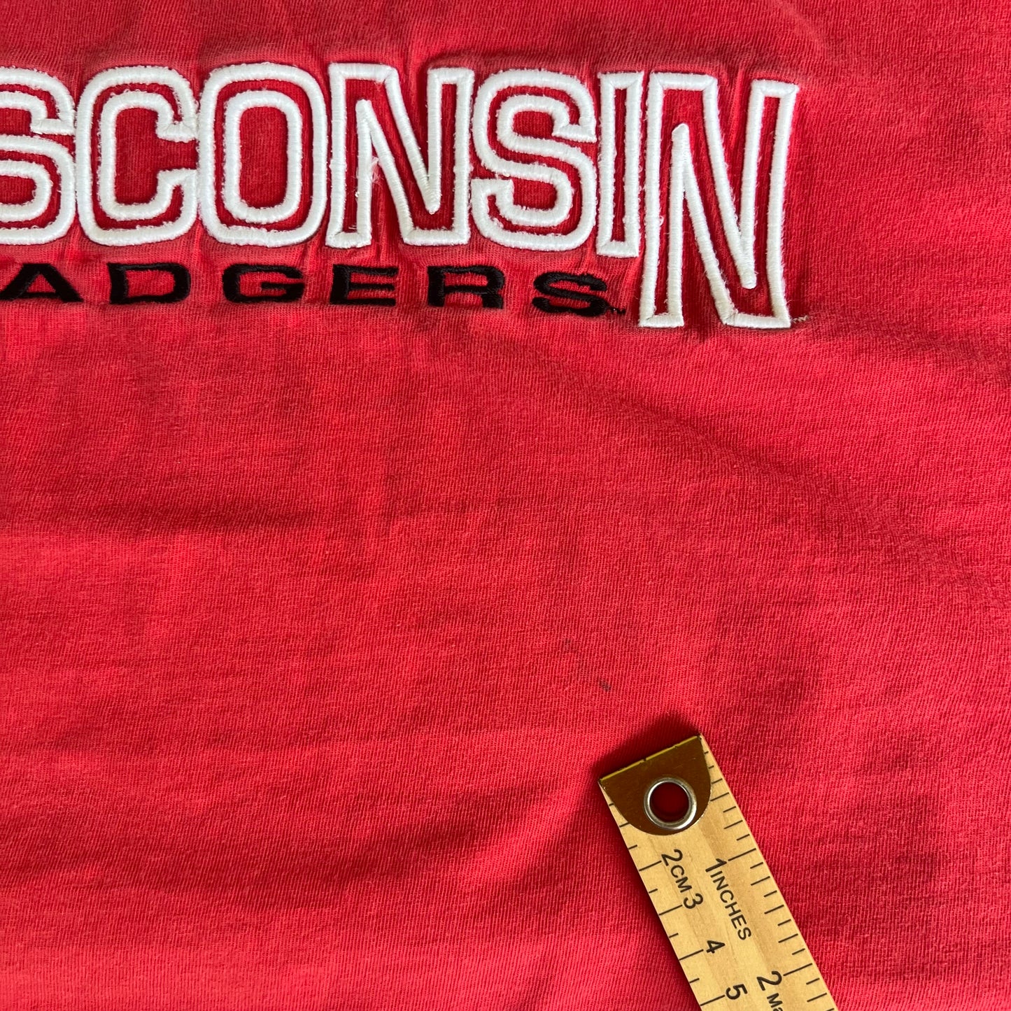 Women's Y2K Wisconsin Badgers Cropped Red T-Shirt - XL