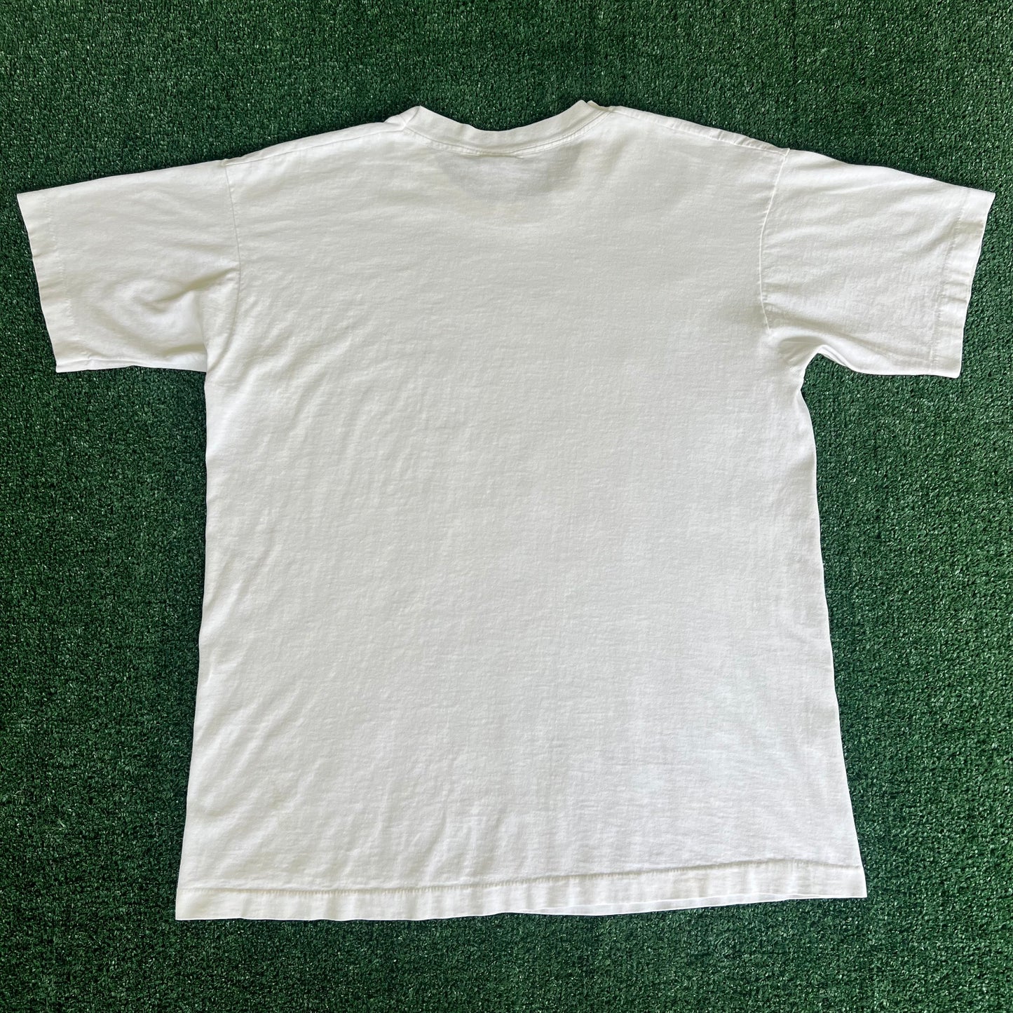 1993 Liquid Blue White Distressed Grateful Dead Summer Tour Band T-Shirt - XL