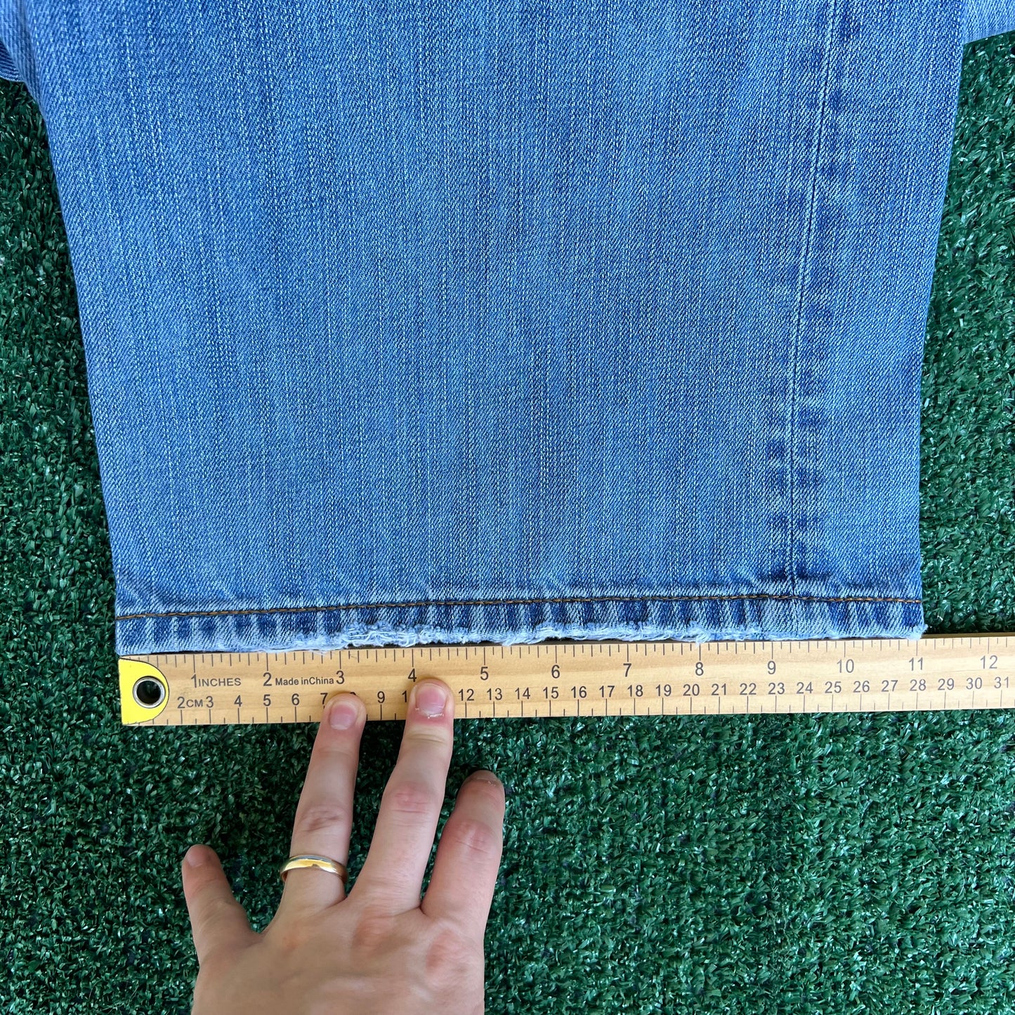 VTG Y2K Men's Rocawear Wide-Leg Baggy Blue Jeans 42x28" 22" Opens JNCO Style
