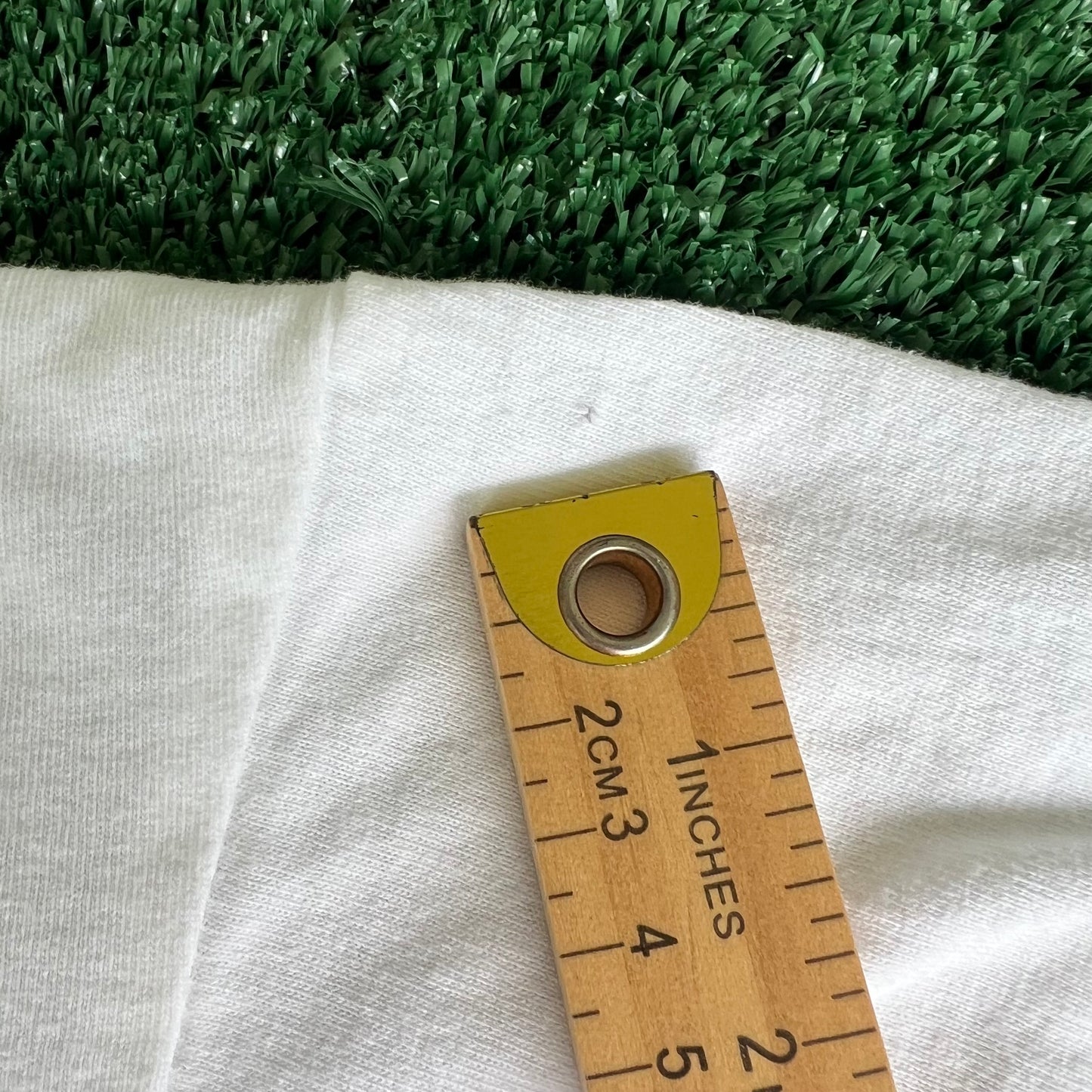 90s Chanel Paris Bootleg Gold Embroidered White T-Shirt - Large