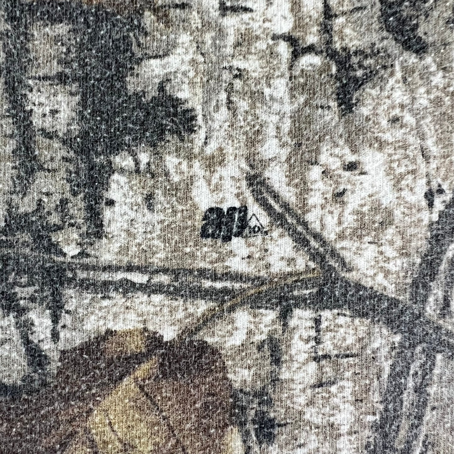 Y2K Realtree Spellout Camouflage T-Shirt - Large