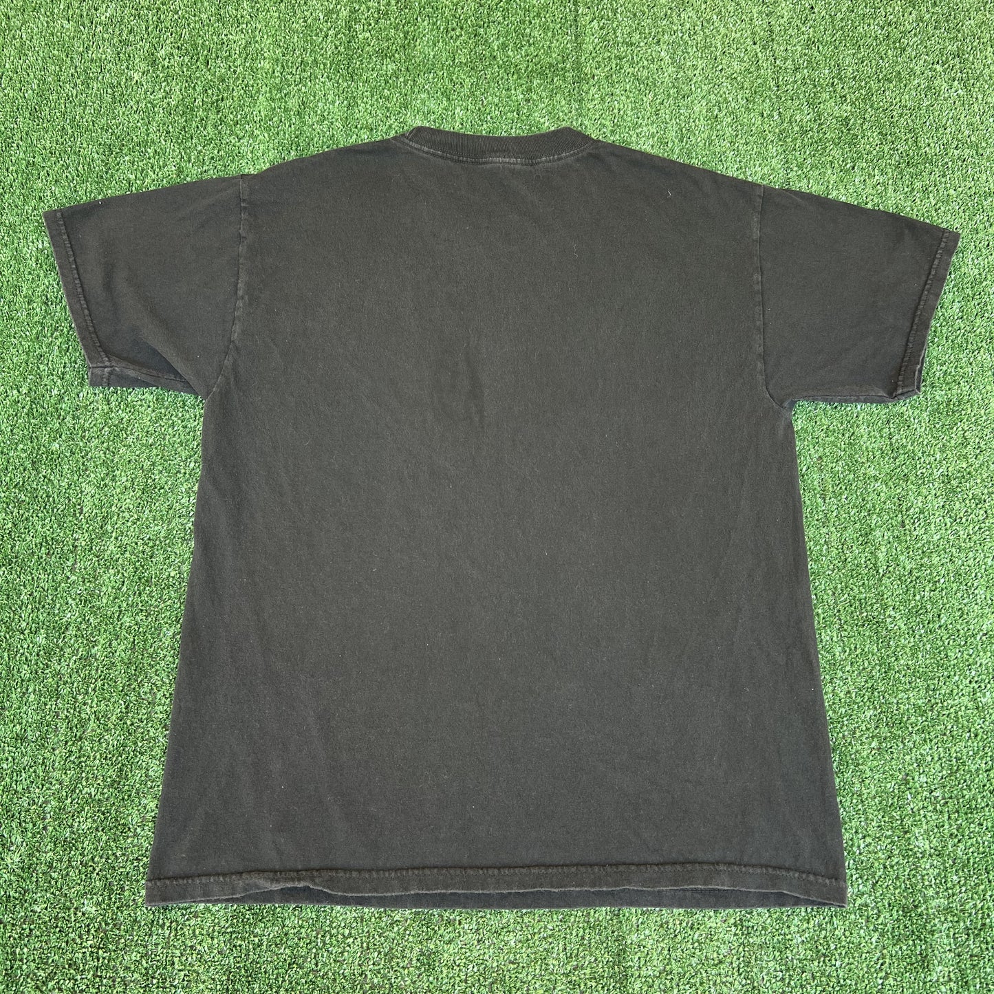 VTG Y2K Men's MMA Elite Skull Big Print Tribal Black T-Shirt Large Jesse Pinkman
