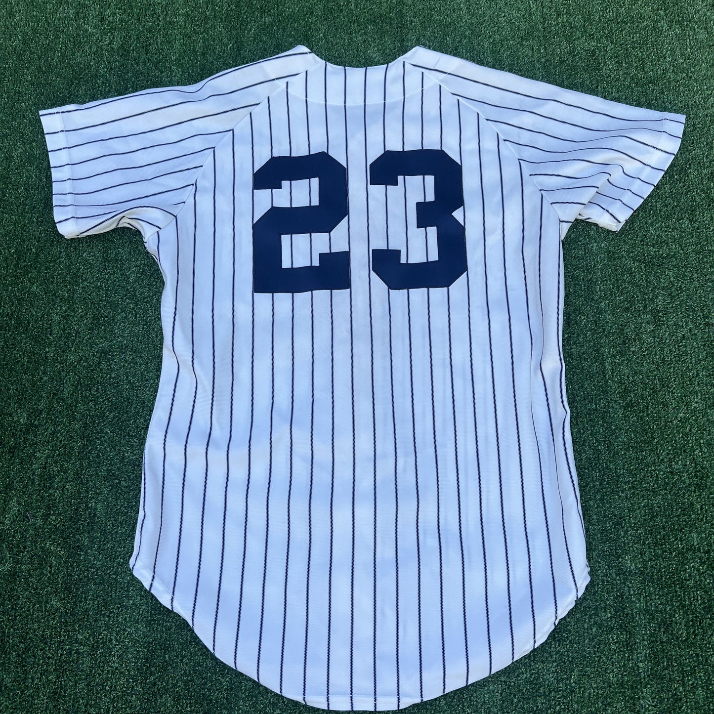 Vintage Wilson New York Yankees Don Mattingly #23 Jersey Men’s 42 White Pinstripe 80s