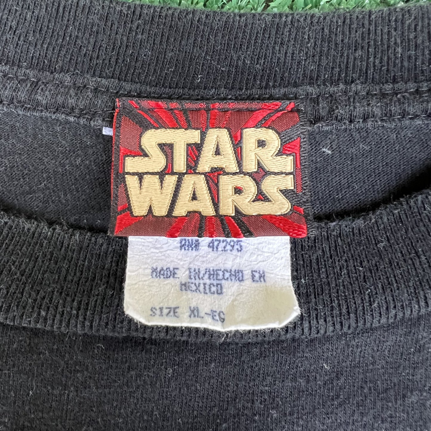 VTG 1999 90s Men's Star Wars Episode 1 Darth Maul Movie Promo Black T-Shirt XL
