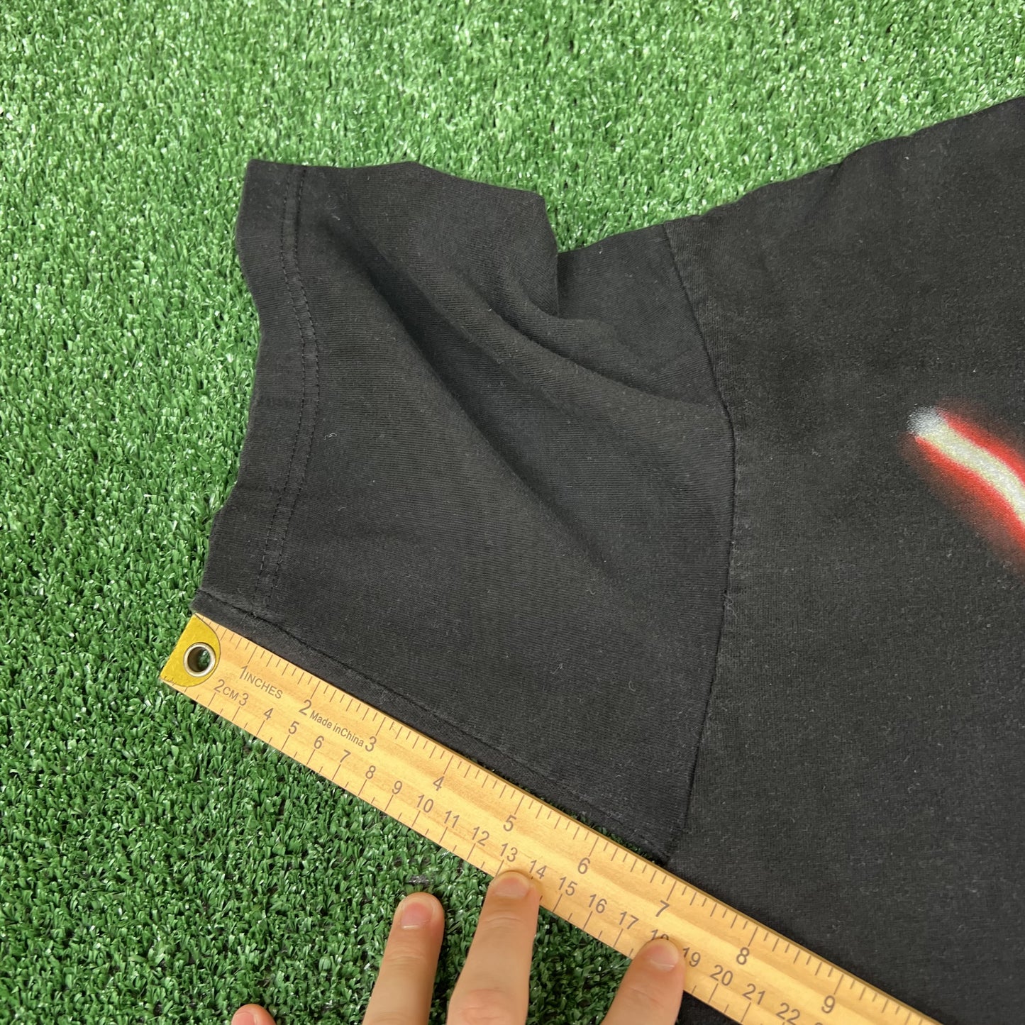 VTG 1999 90s Men's Star Wars Episode 1 Darth Maul Movie Promo Black T-Shirt XL