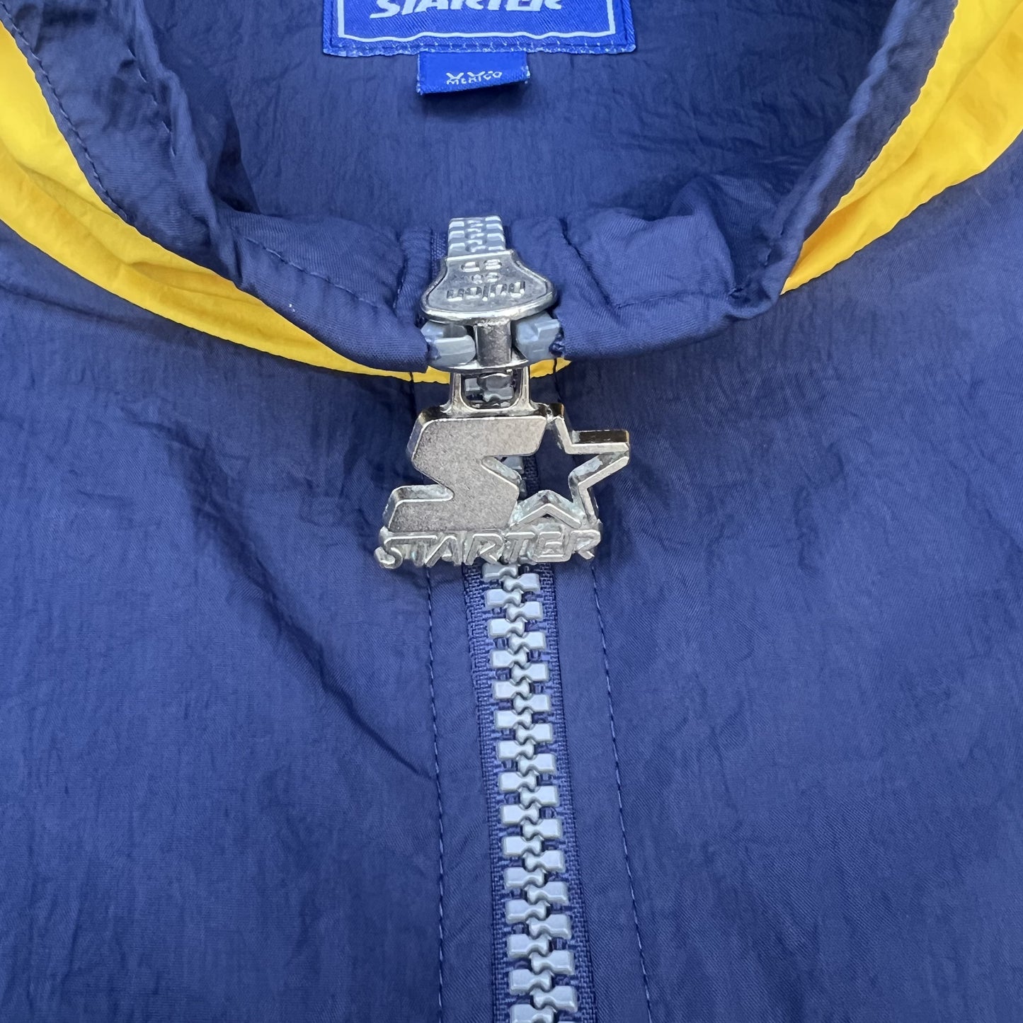 VTG Starter Michigan Wolverines Windbreaker Men’s 2XL Navy Blue Full Zip 90s UM