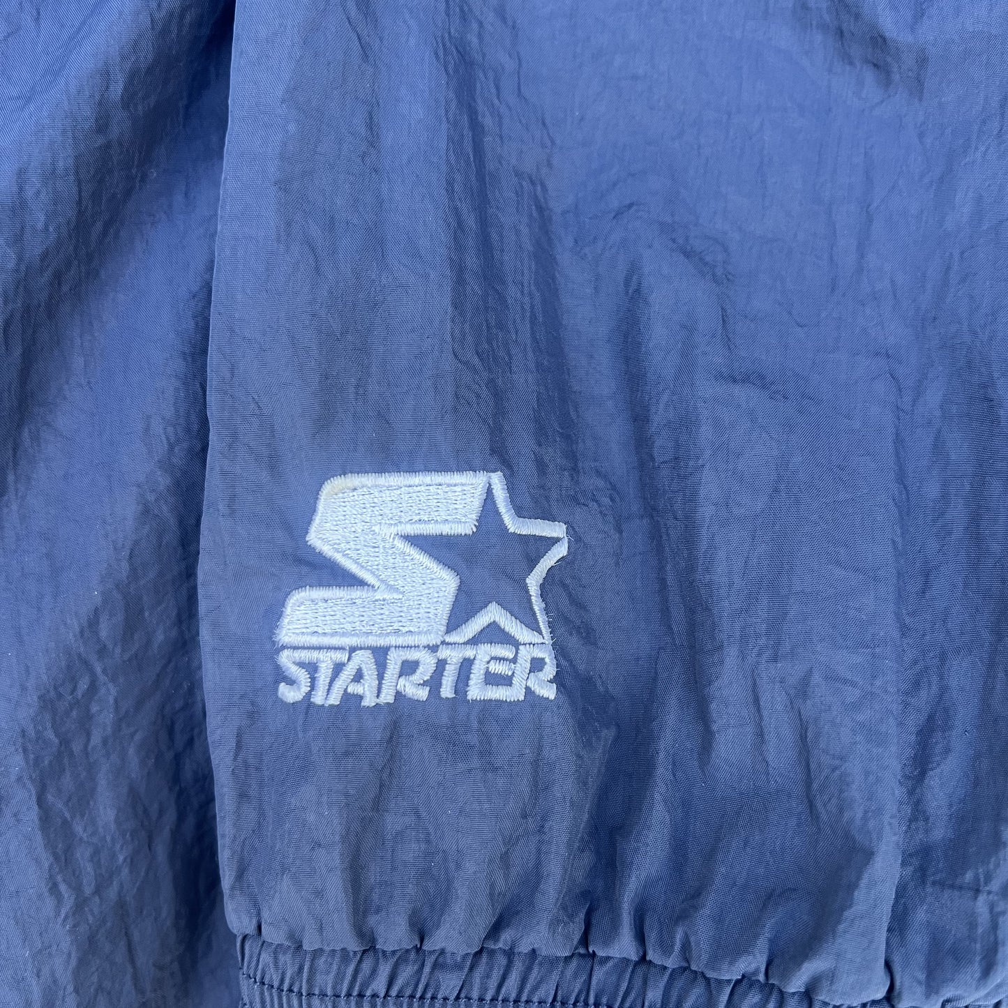 VTG Starter Michigan Wolverines Windbreaker Men’s 2XL Navy Blue Full Zip 90s UM
