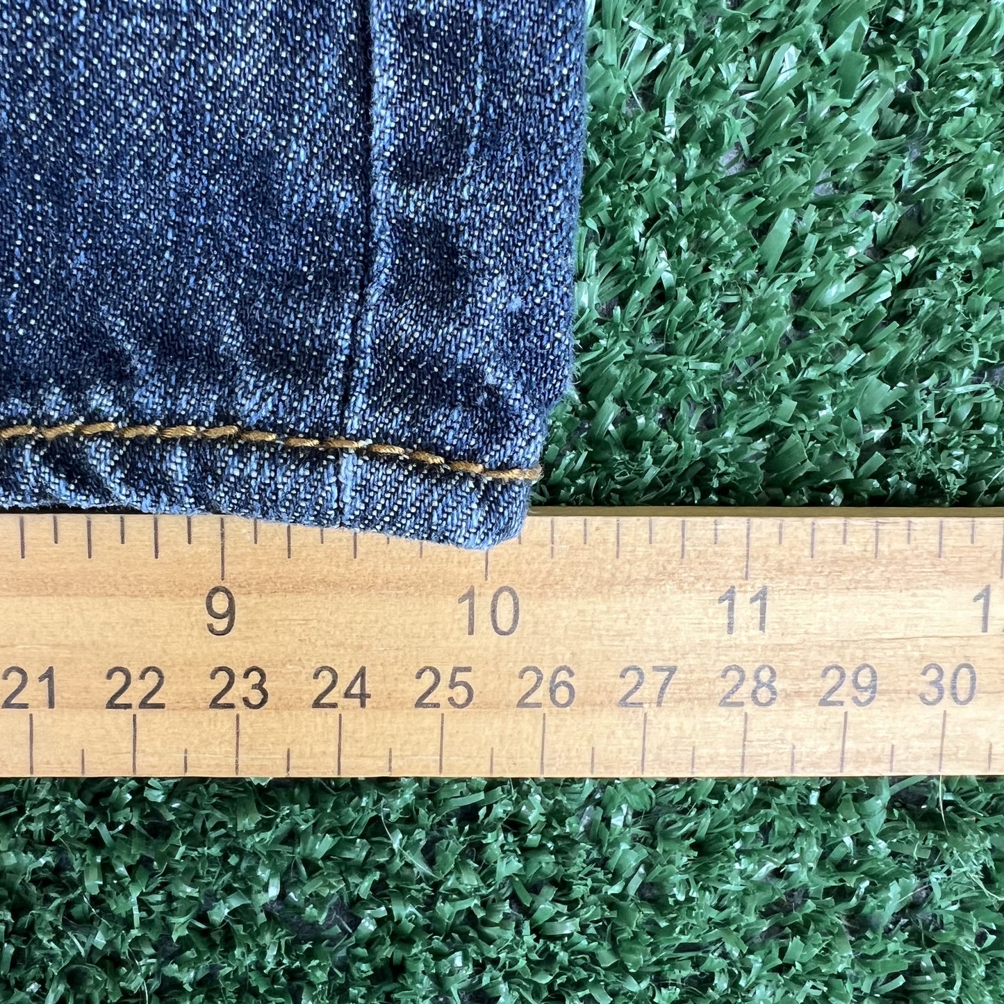 VTG AKDMKS Jeans Mens 37x31" Blue Baggy Wide-Leg Embroidered 20" Openings Y2K