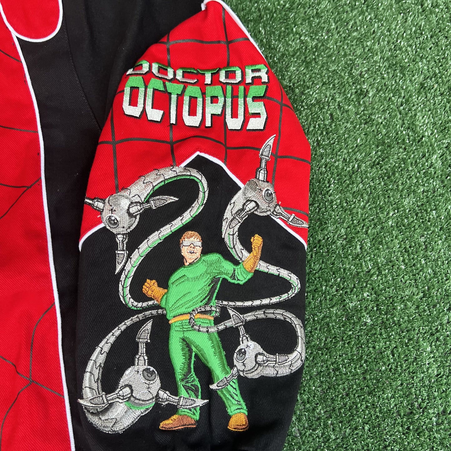 NWT Vintage JH Design Spider-Man Racing Jacket – Youth 2XL (Fits Men’s Small)
