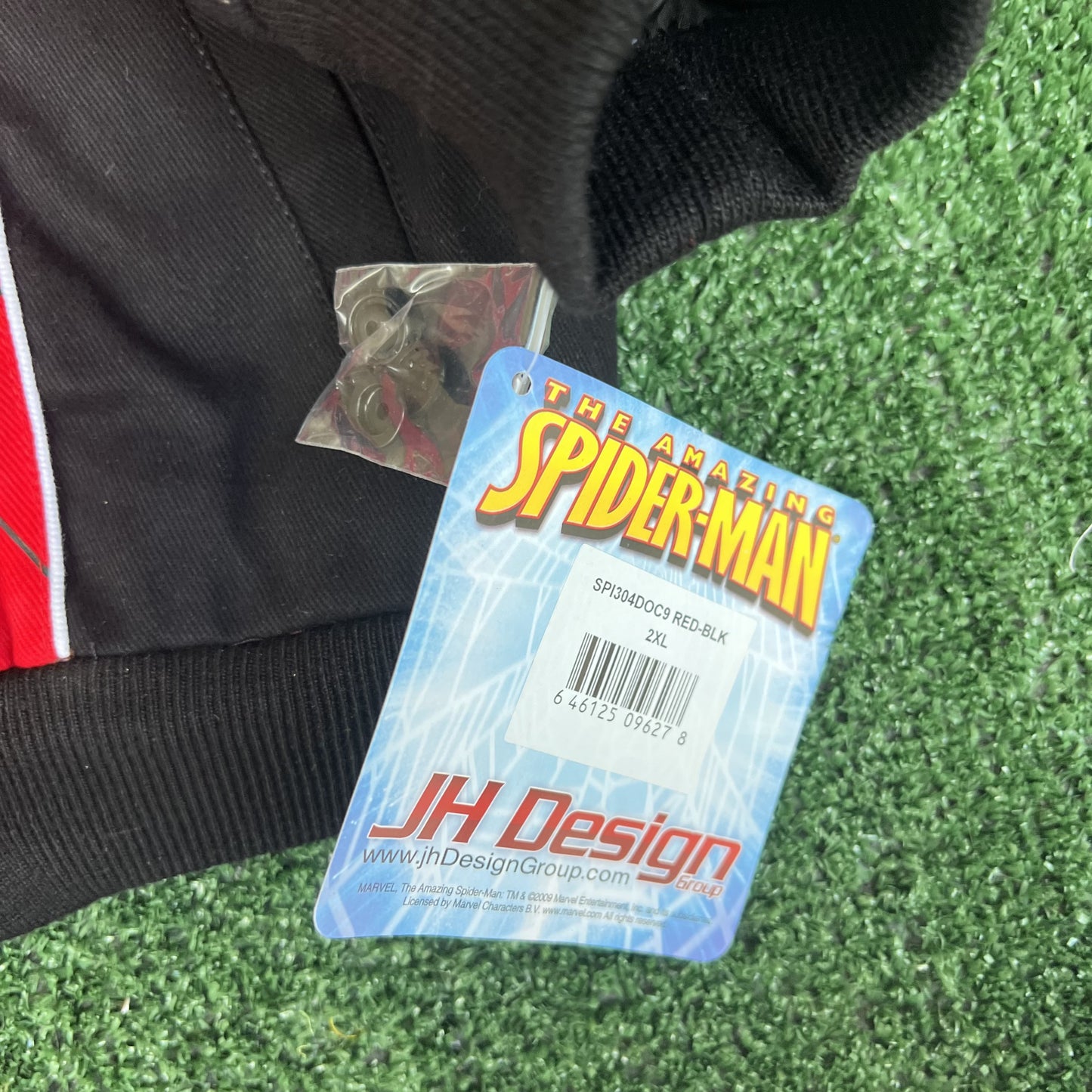 NWT Vintage JH Design Spider-Man Racing Jacket – Youth 2XL (Fits Men’s Small)