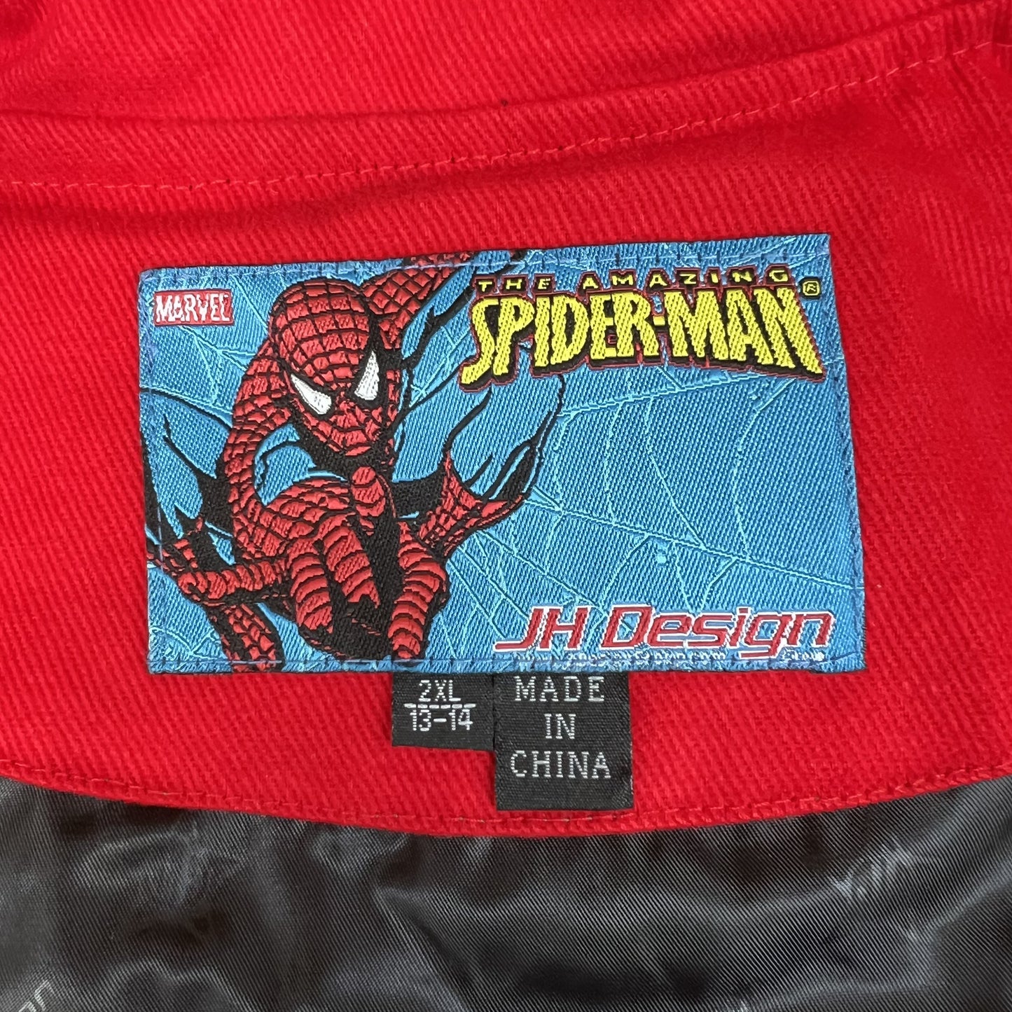 NWT Vintage JH Design Spider-Man Racing Jacket – Youth 2XL (Fits Men’s Small)