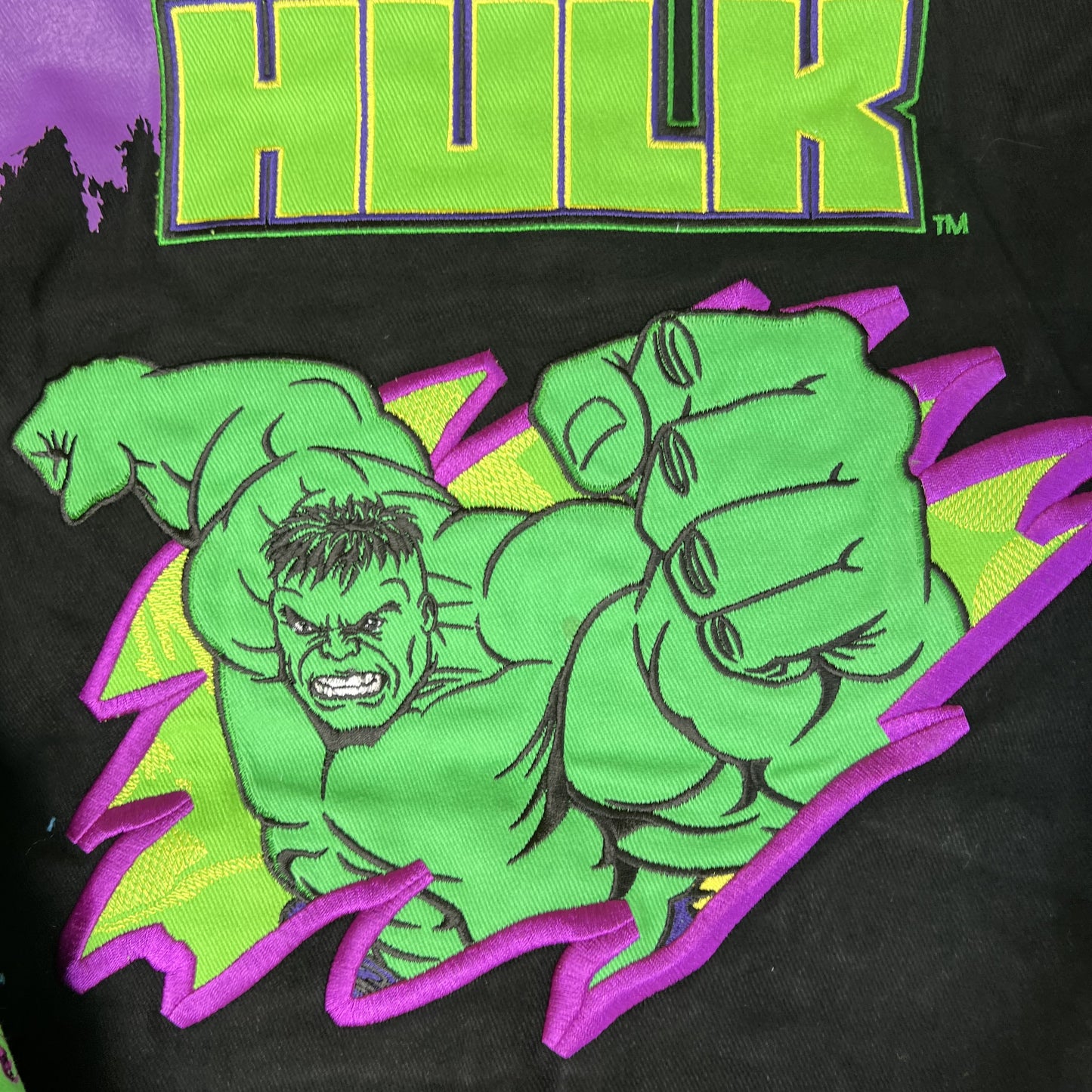 NWT VTG JH Design Hulk Jacket Youth 2XL – Black Men’s S Crop Boxy Racing Marvel