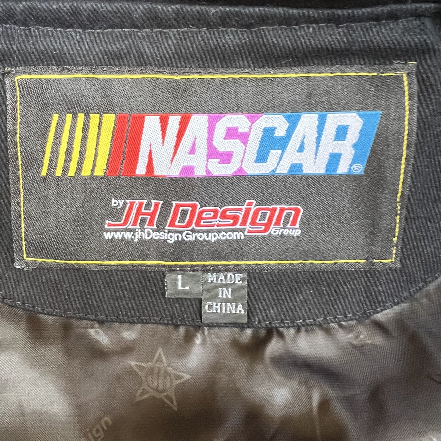 NWT VTG JH Designs Bass Pro Shops NASCAR Jacket Men’s Large – Tony Stewart #14 Black Racing